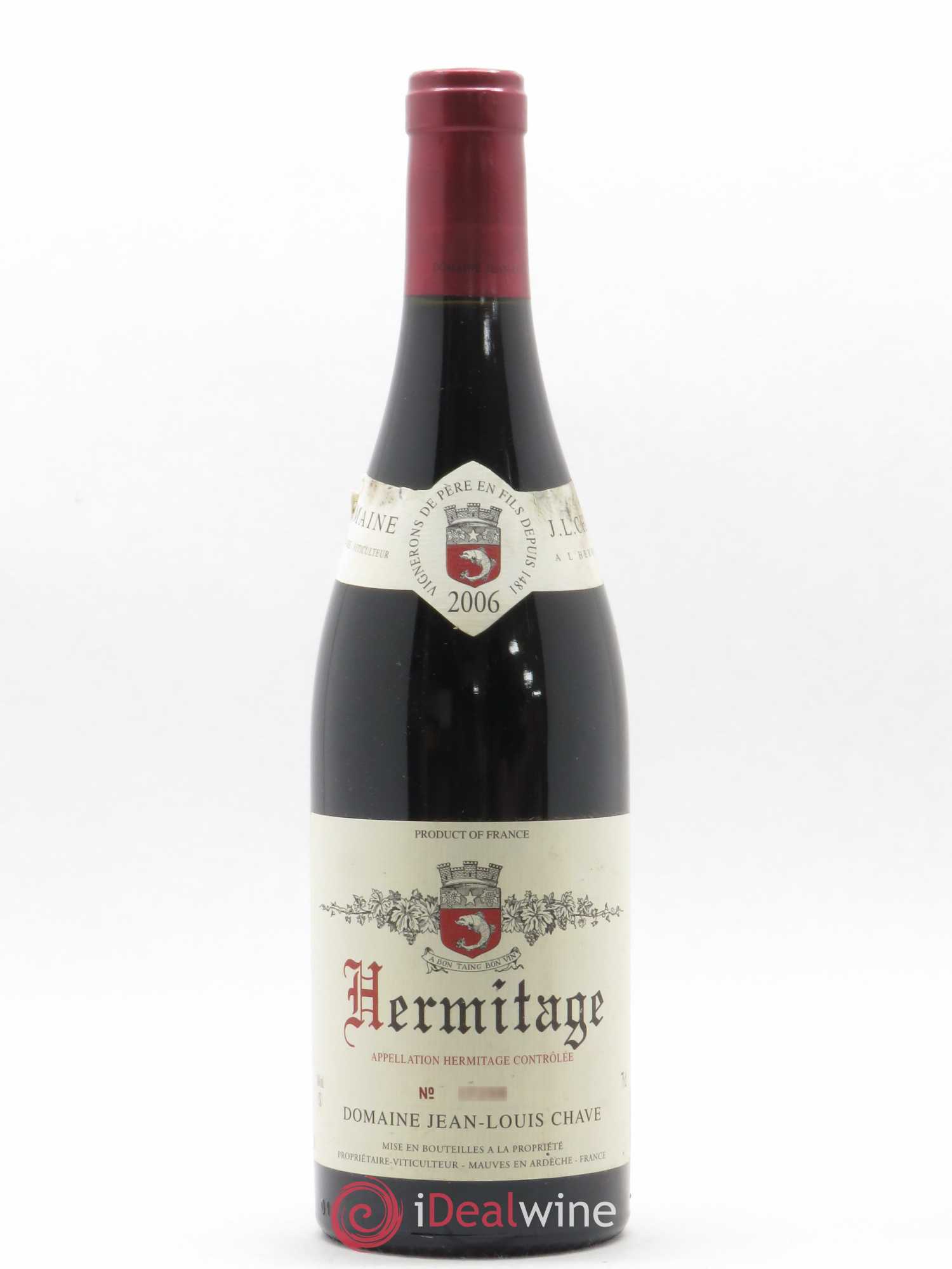Hermitage Jean-Louis Chave 2006 - Lot de 1 bouteille - 0
