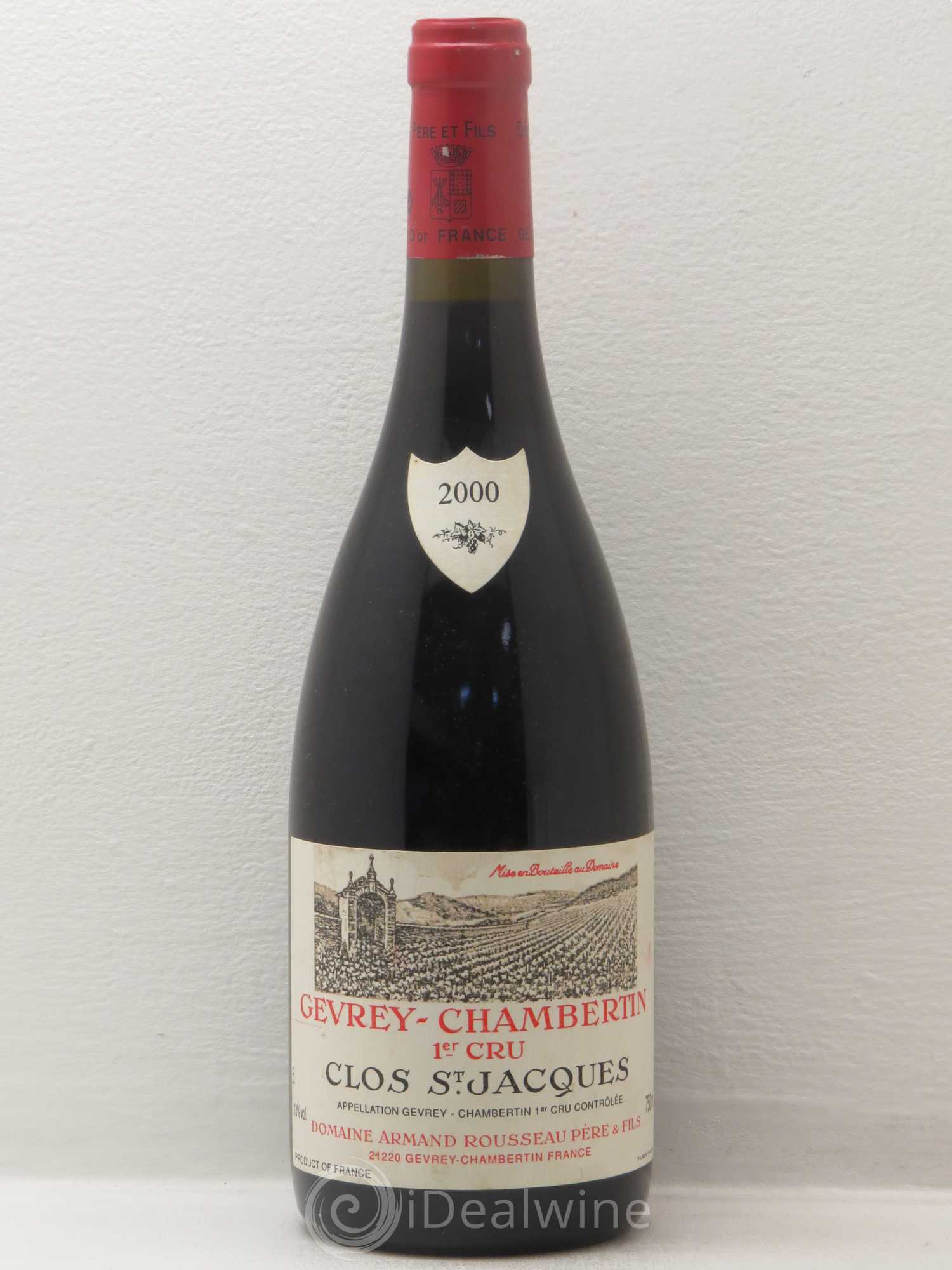 Gevrey-Chambertin 1er Cru Clos Saint-Jacques Armand Rousseau (Domaine) 2000 - Lot de 1 bouteille - 0