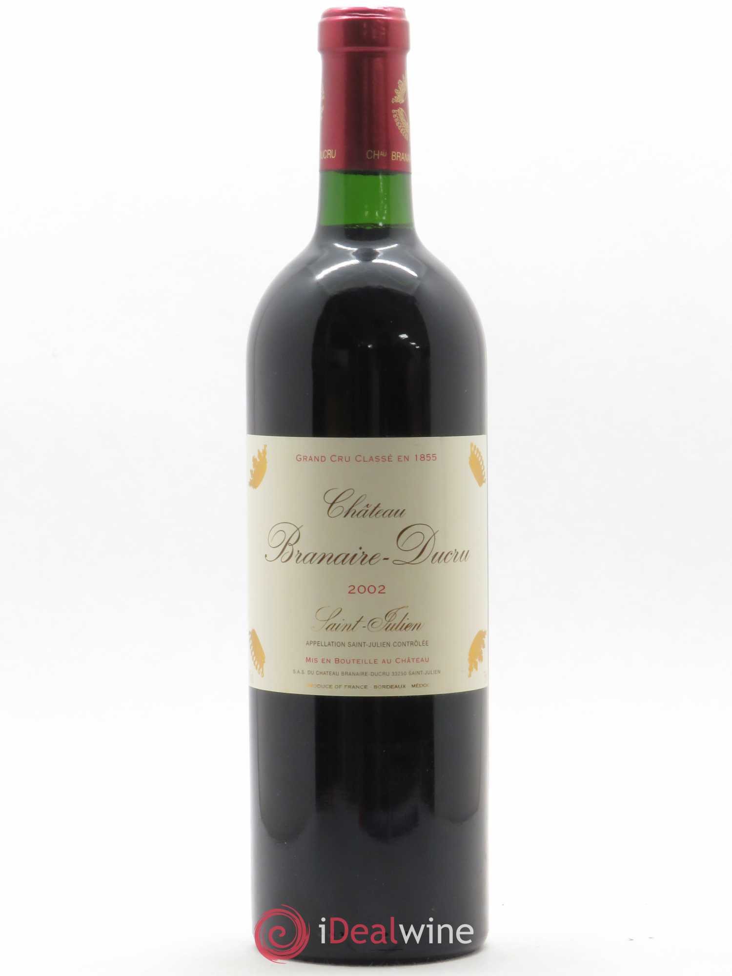 Château Branaire Ducru 4ème Grand Cru Classé 2002 - Lot de 1 bouteille - 0