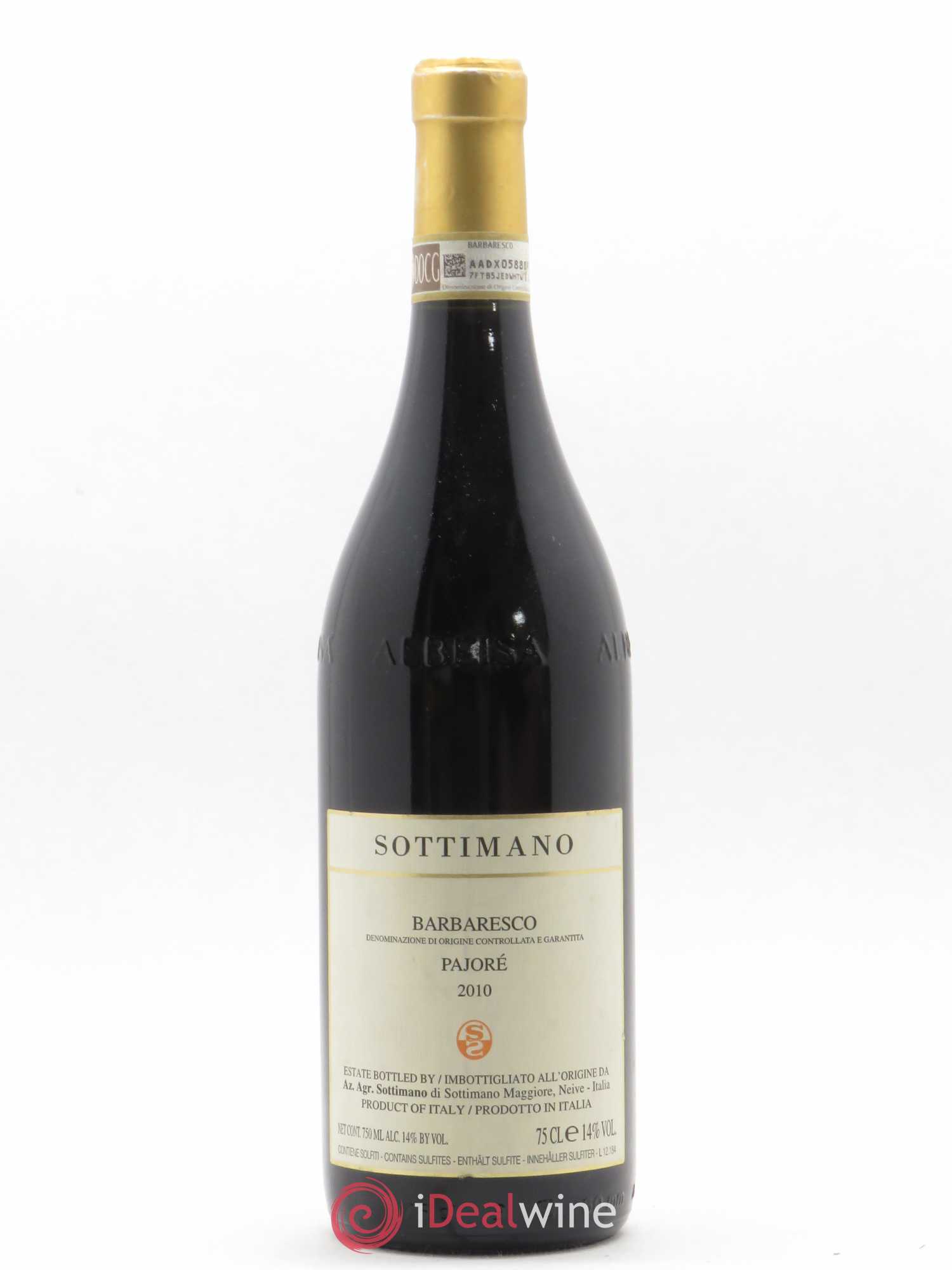 Barbaresco DOCG Pajoré Sottimano DOCG 2010 - Lot de 1 bouteille - 0