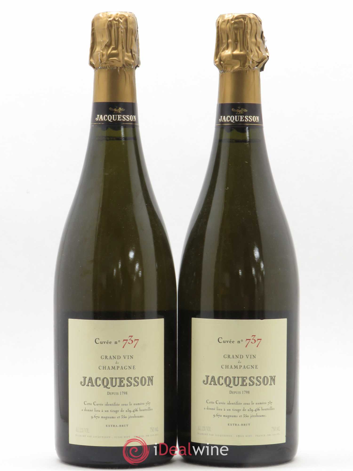 Cuvée 737 Jacquesson - Lot de 2 bouteilles - 0