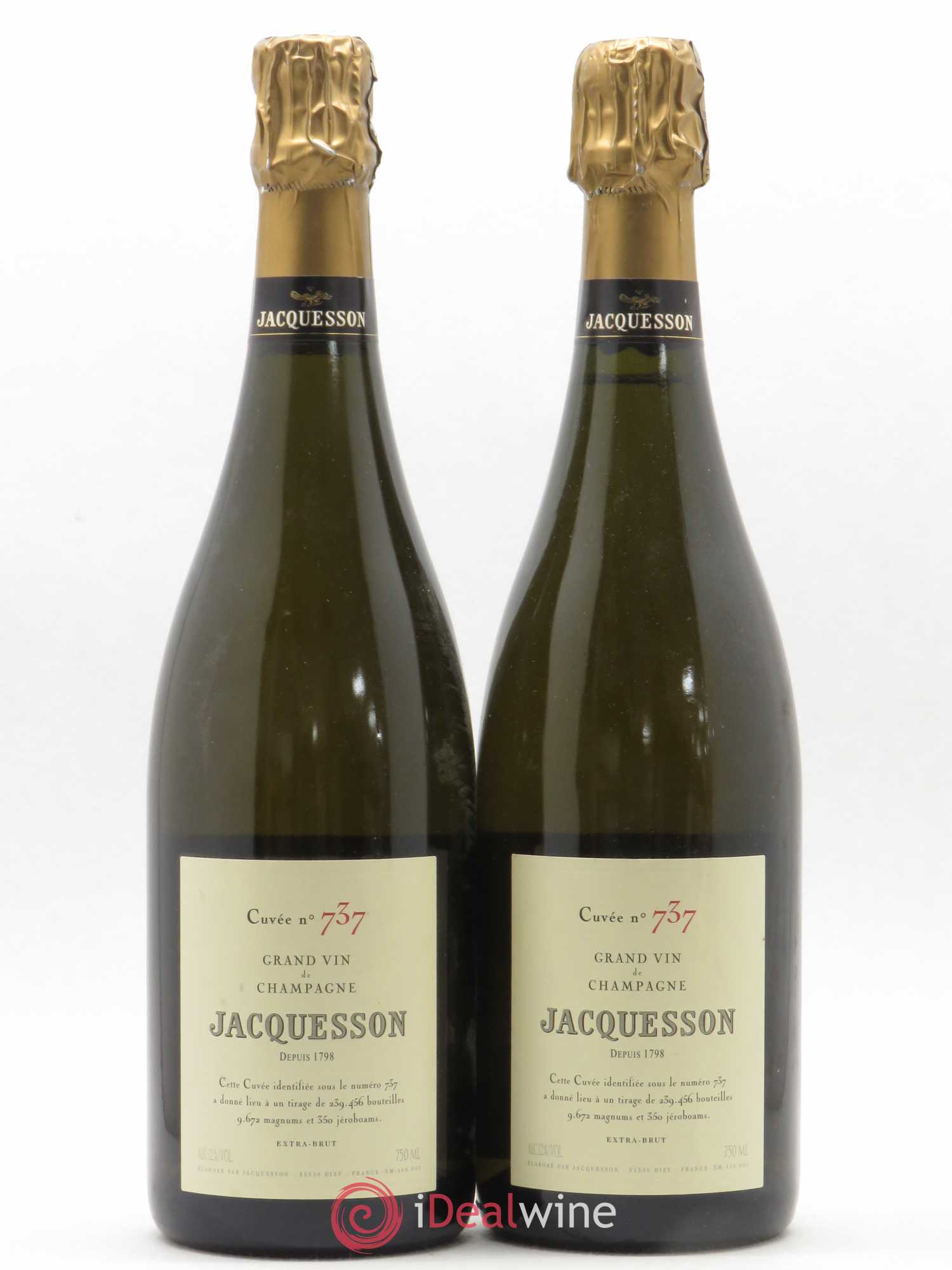 Cuvée 737 Jacquesson - Lot de 2 bouteilles - 0