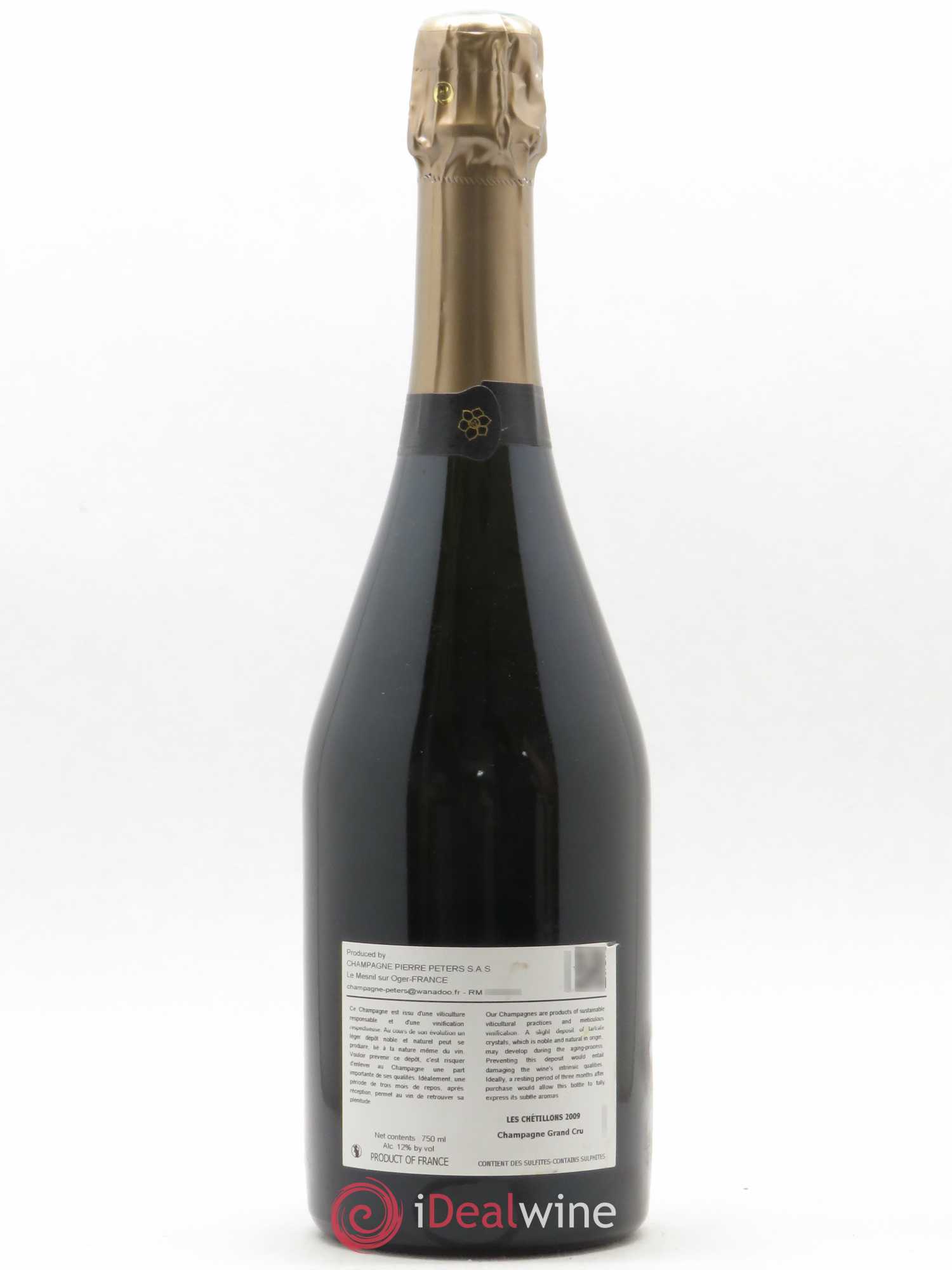 Cuvée Spéciale les Chétillons Blanc de Blancs Brut Pierre Péters 2009 - Posten von 1 Flasche - 1