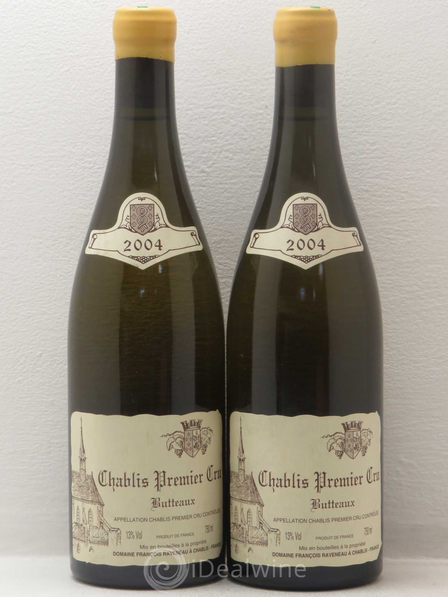 Chablis 1er Cru Butteaux Raveneau (Domaine) 2004 - Lot de 2 bouteilles - 0