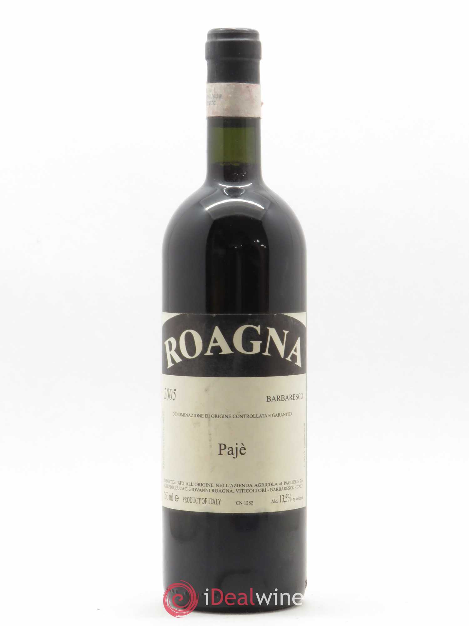 Barbaresco DOCG Pajè Roagna 2005 - Lot de 1 bouteille - 0