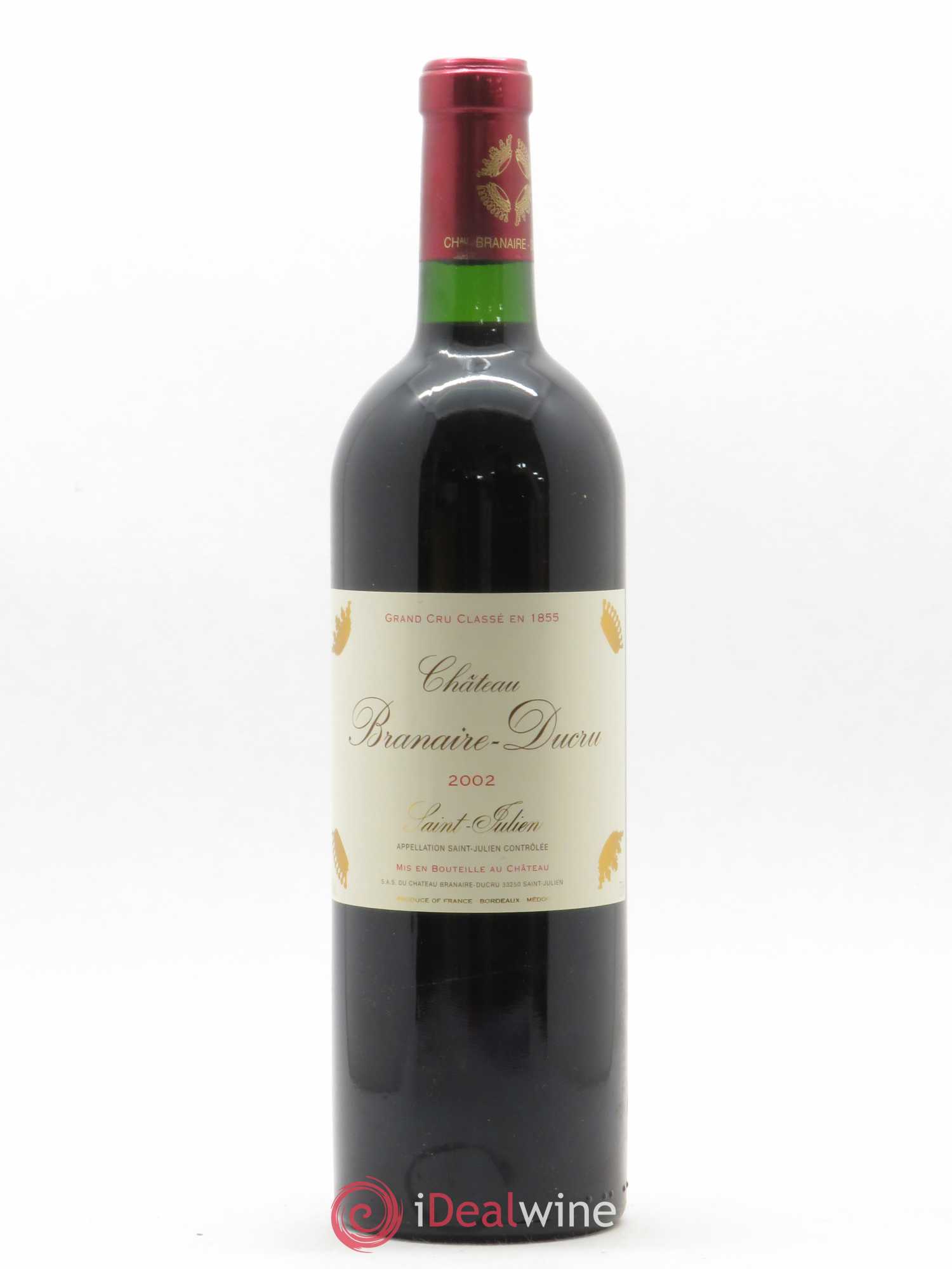 Château Branaire Ducru 4ème Grand Cru Classé 2002 - Lot de 1 bouteille - 0
