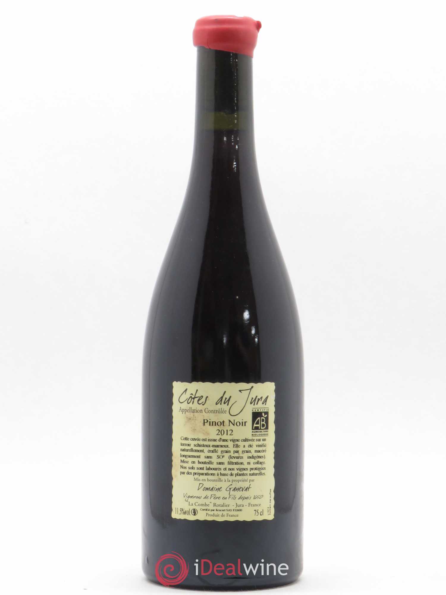 Côtes du Jura Julien En Billat Jean-François Ganevat (Domaine) 2012 - Lot de 1 bouteille - 1