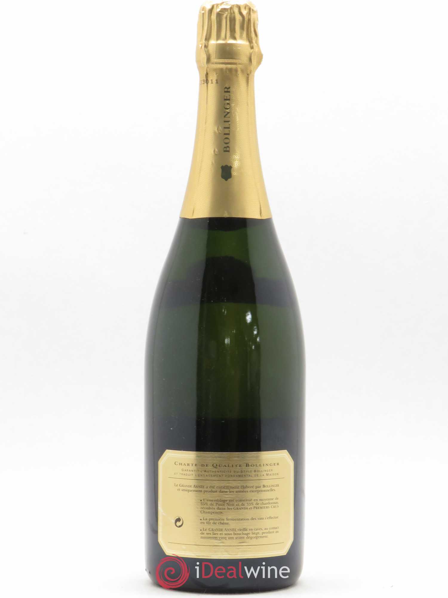 La Grande Année Brut Bollinger 1989 - Lot de 1 bouteille - 1