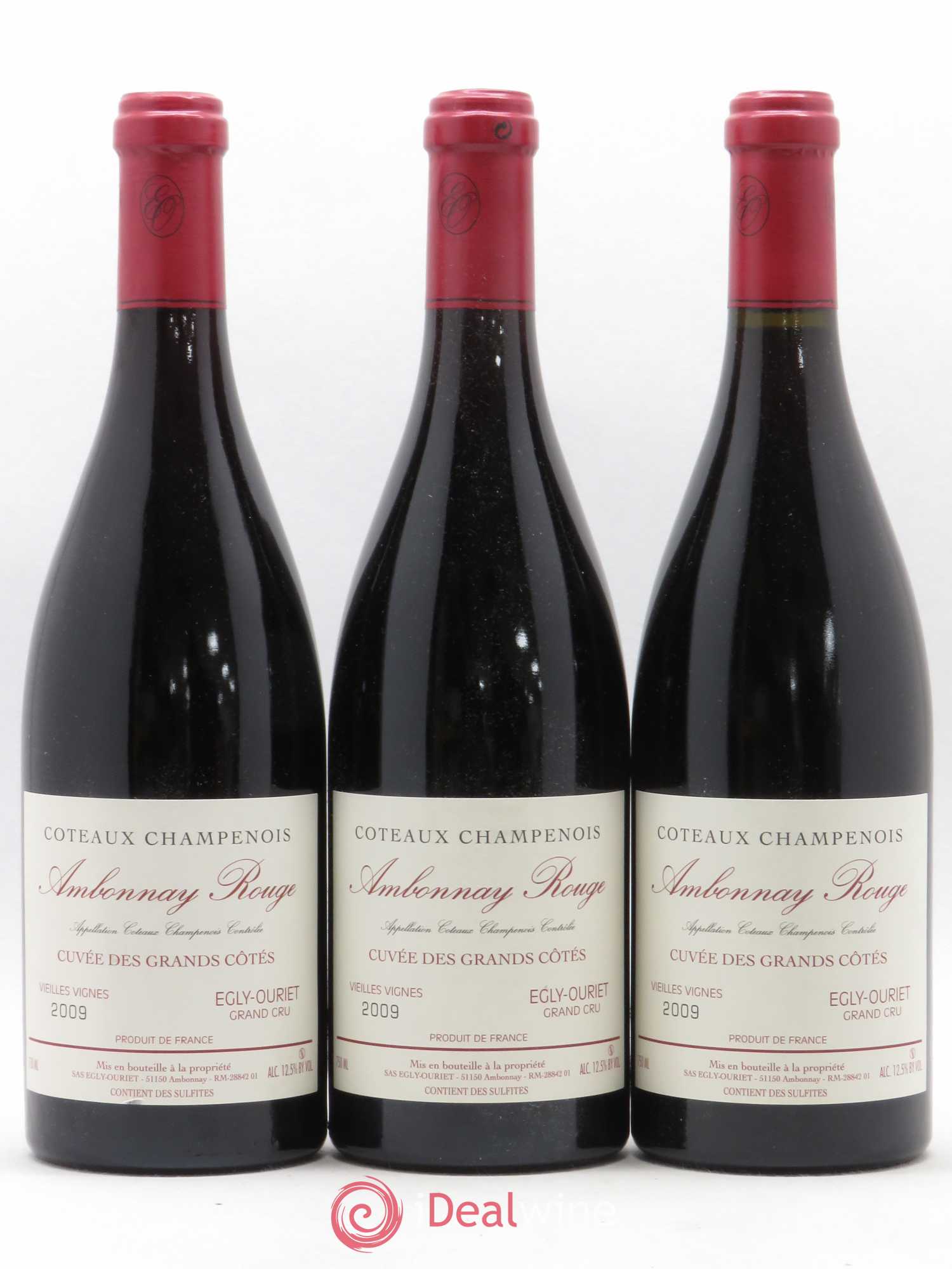 Ambonnay Cuvée des Grands Côtés VV Grand Cru Egly-Ouriet 2009 - Lot de 3 bouteilles - 0
