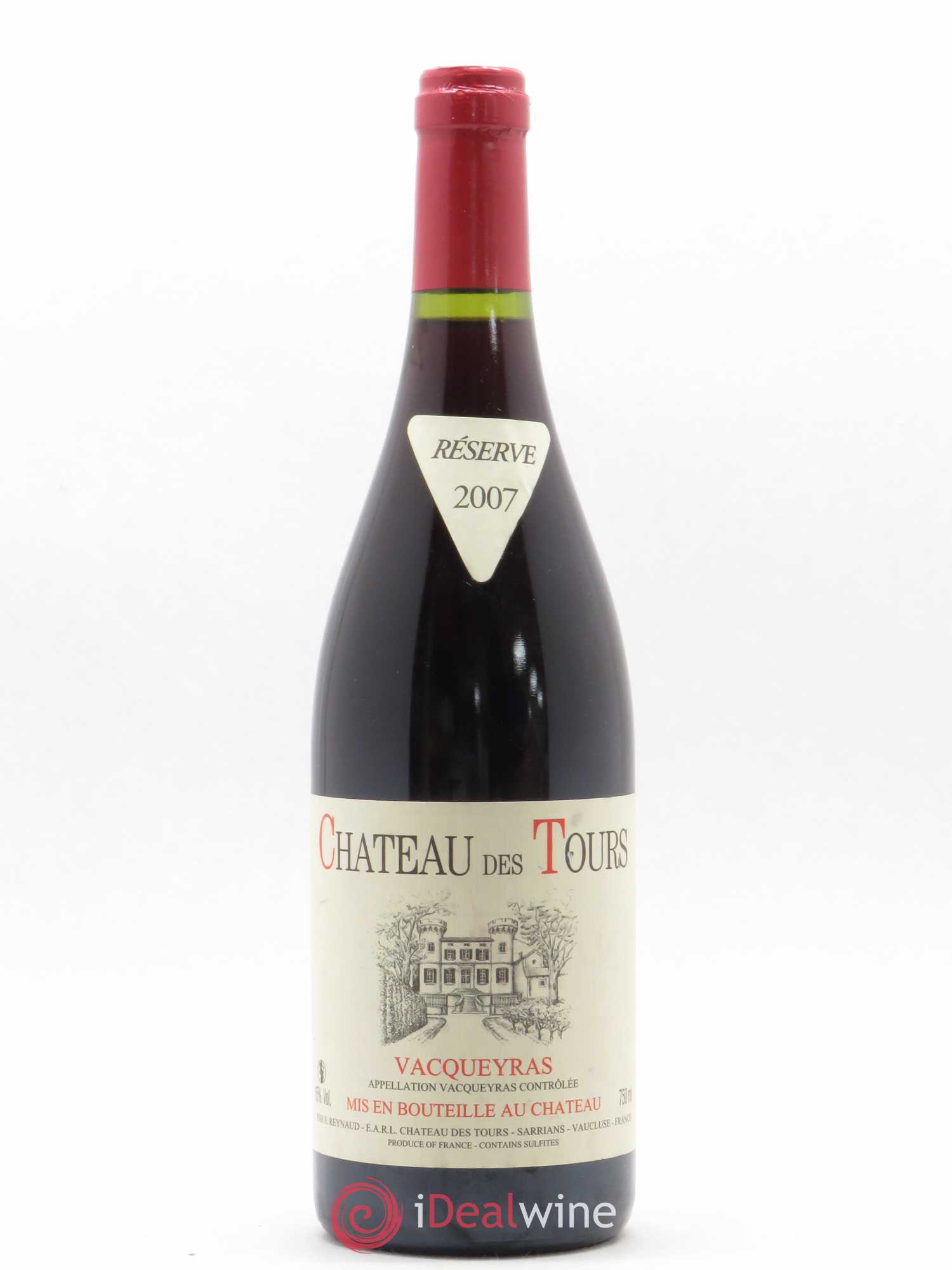 Vacqueyras Château des Tours Emmanuel Reynaud 2007 - Lot de 1 bouteille - 0