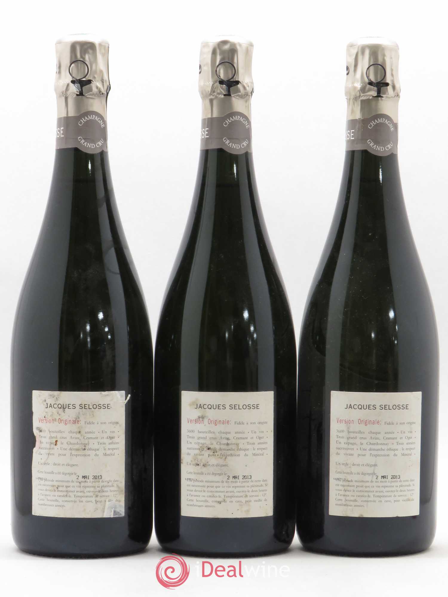 Version Originale Jacques Selosse - Lot de 3 bouteilles - 1