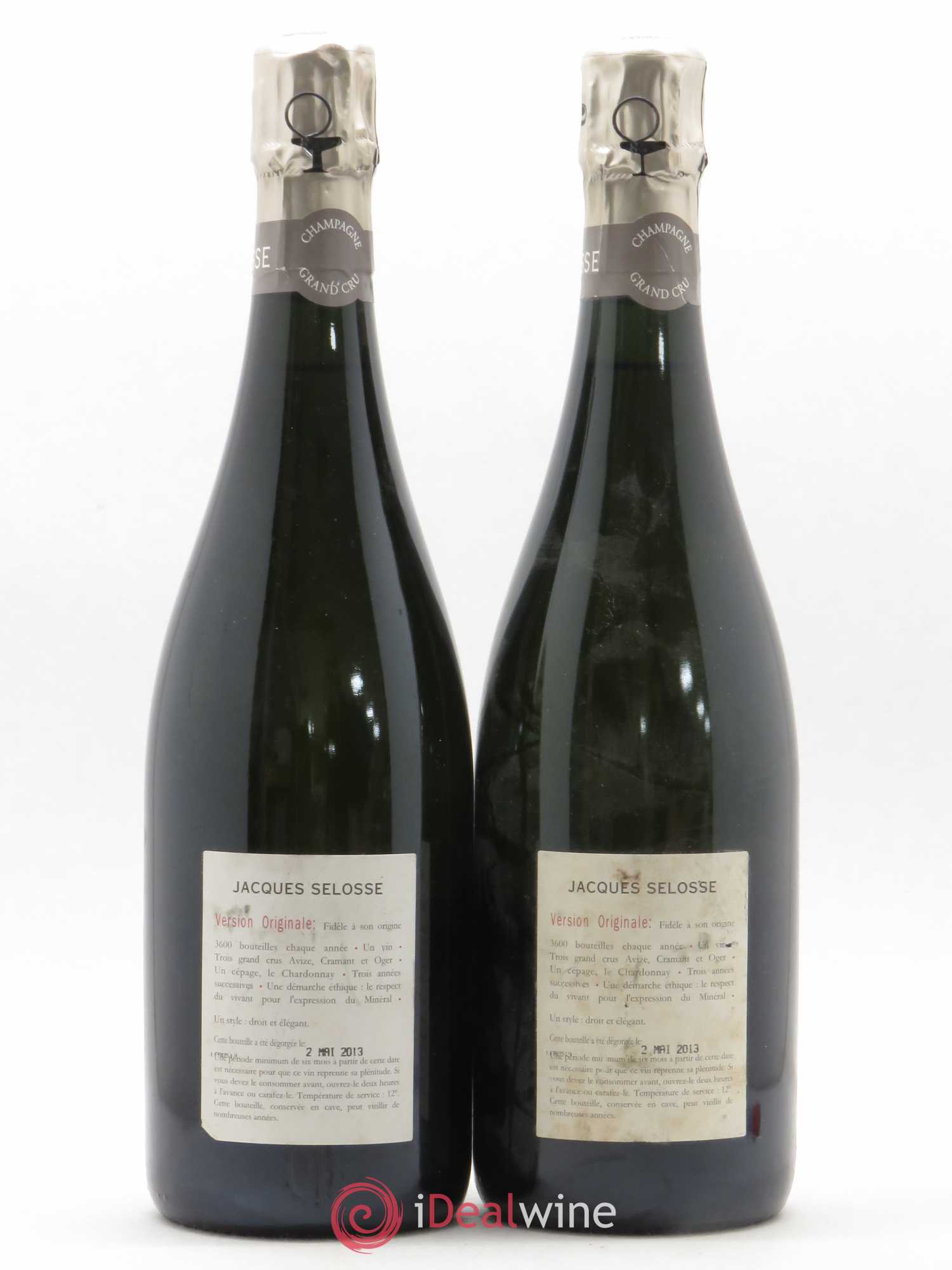 Version Originale Jacques Selosse - Lot de 2 bouteilles - 1