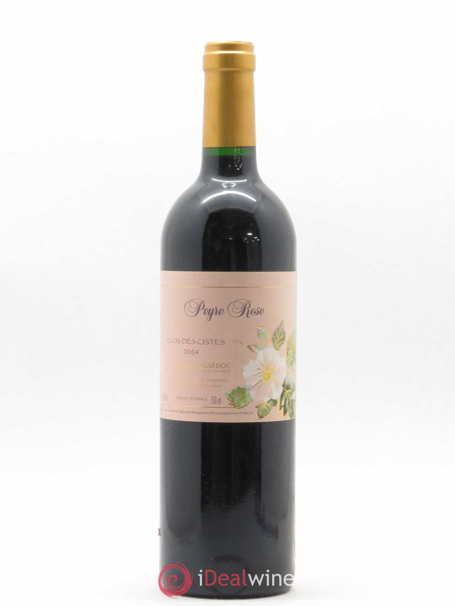 Vin de France (anciennement Coteaux du Languedoc) Domaine Peyre Rose Les Cistes Marlène Soria 2004 - Lot de 1 bouteille - 0