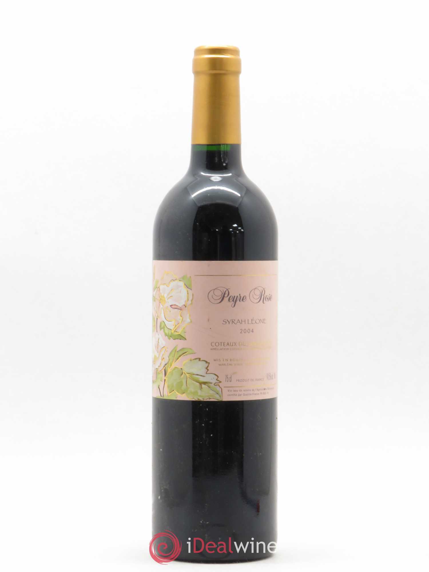 Coteaux du Languedoc Domaine Peyre Rose Belle Léone (anciennement Syrah Léone) Marlène Soria 2004 - Lot de 1 bouteille - 0