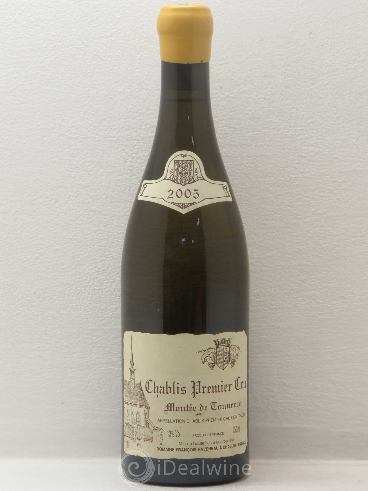 Chablis 1er Cru Montée de Tonnerre Raveneau (Domaine) 2005 - Posten von 1 Flasche - 0