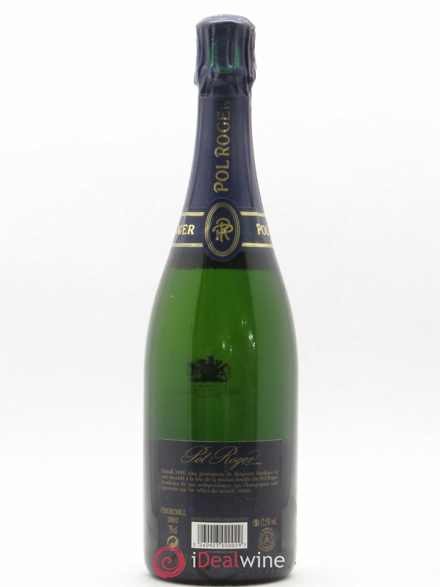 Cuvée Winston Churchill Pol Roger 2002 - Lot de 1 bouteille - 1