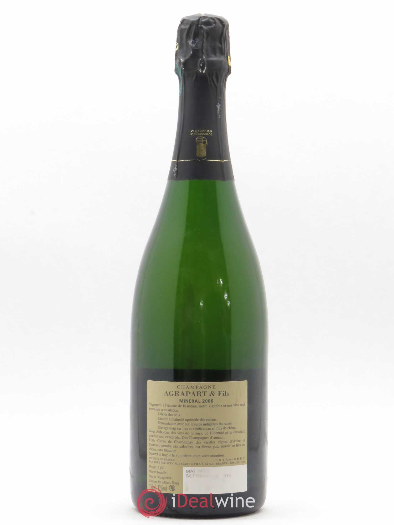 Minéral Blanc de Blancs  Extra-Brut Agrapart & Fils 2006 - Lot de 1 bouteille - 1