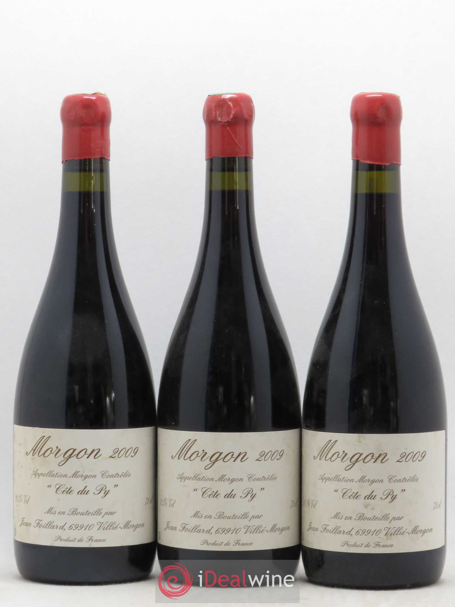 Morgon Côte du Py Jean Foillard 2009 - Lot de 3 bouteilles - 0