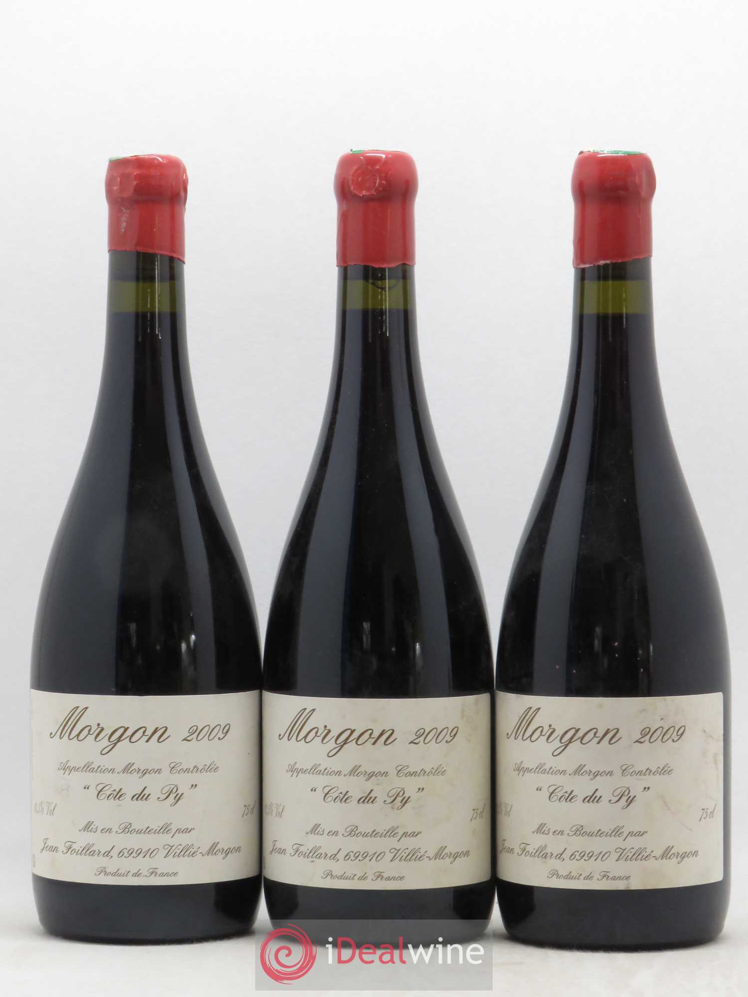 Morgon Côte du Py Jean Foillard 2009 - Lot de 3 bouteilles - 0