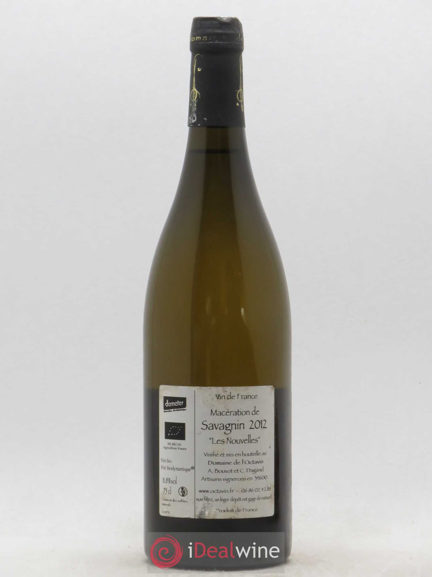 Vin de France Les Nouvelles Savagnin de Macération Brutal Domaine de l'Octavin 2012 - Posten von 1 Flasche - 1