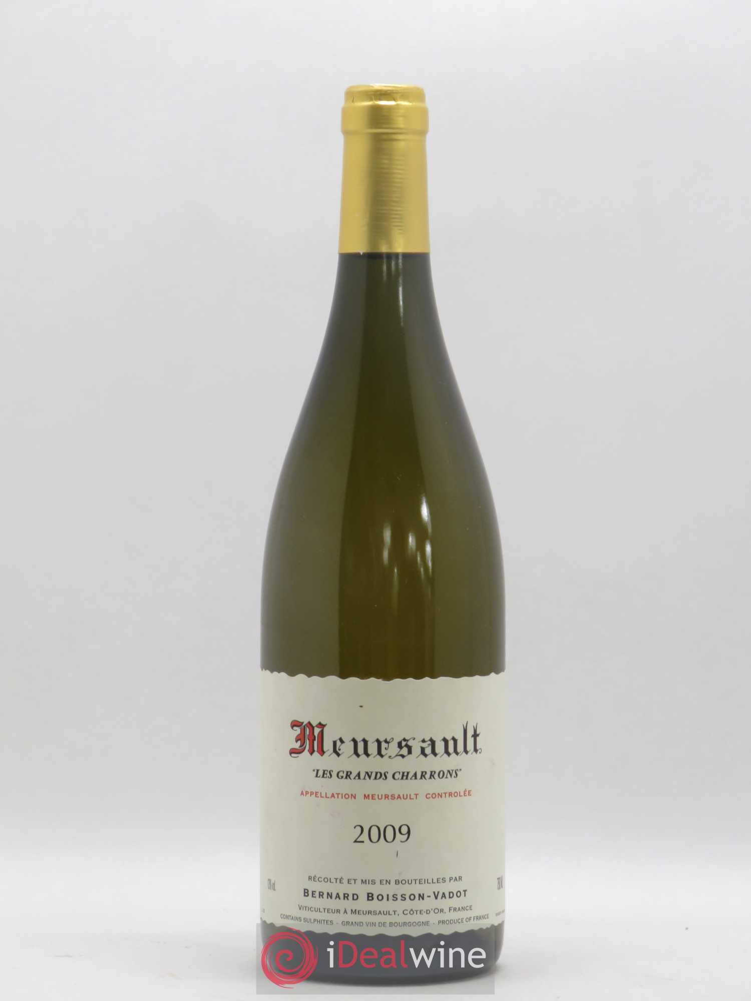 Meursault Les Grands Charrons Boisson-Vadot (Domaine) 2009 - Lot de 1 bouteille - 0