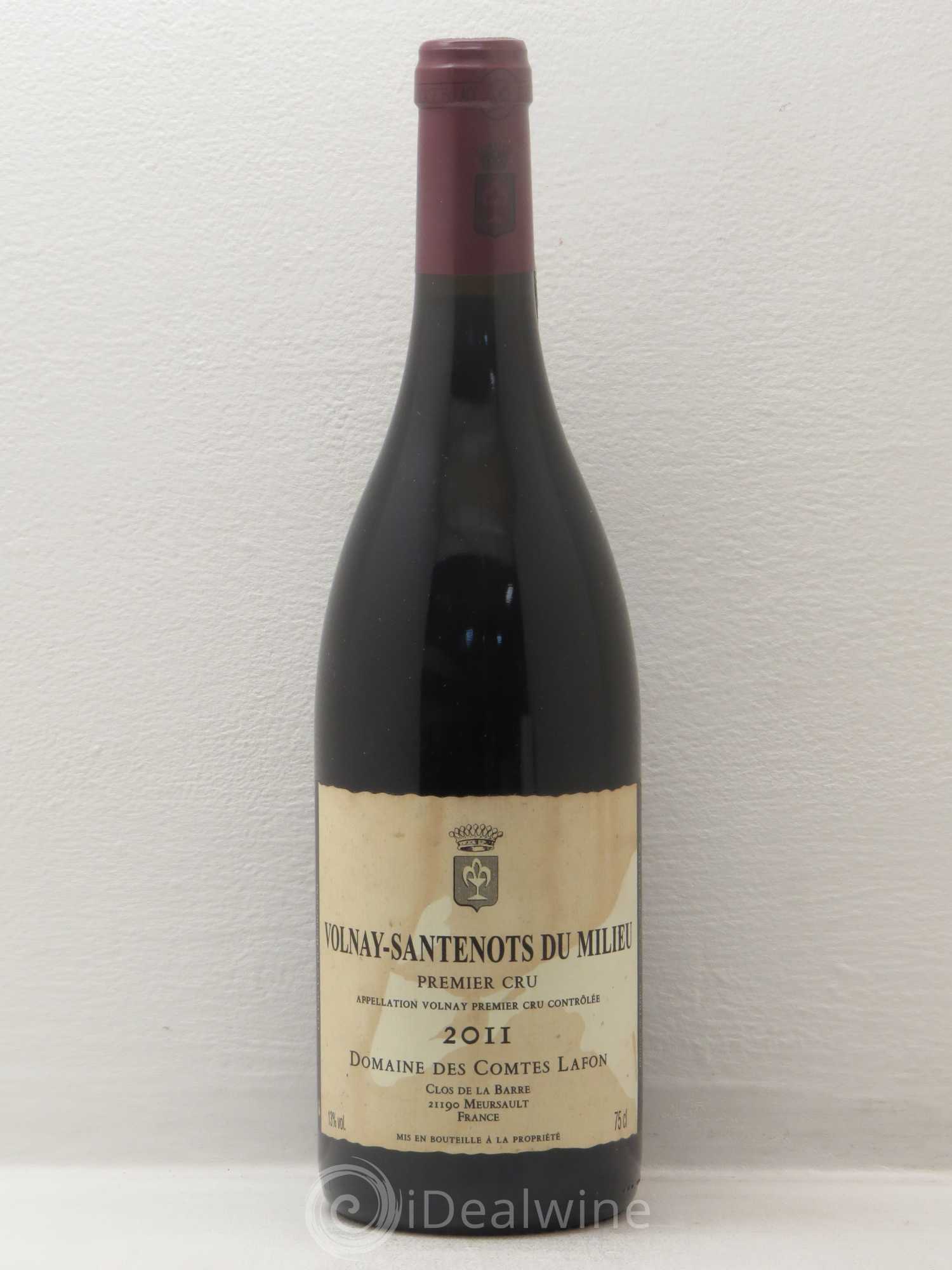 Volnay 1er Cru Santenots du Milieu Comtes Lafon (Domaine des) 2011 - Lot de 1 bouteille - 0