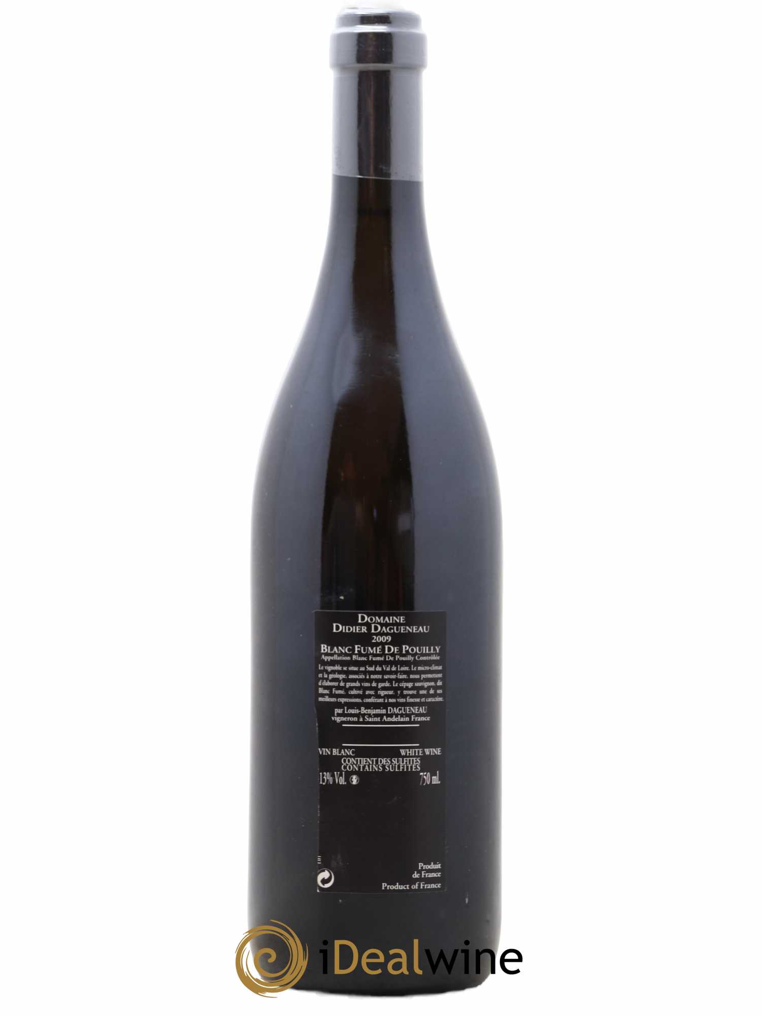 Vin de France (anciennement Pouilly-Fumé) Silex Dagueneau (Domaine Didier - Louis-Benjamin) 2009 - Lot de 1 bouteille - 1