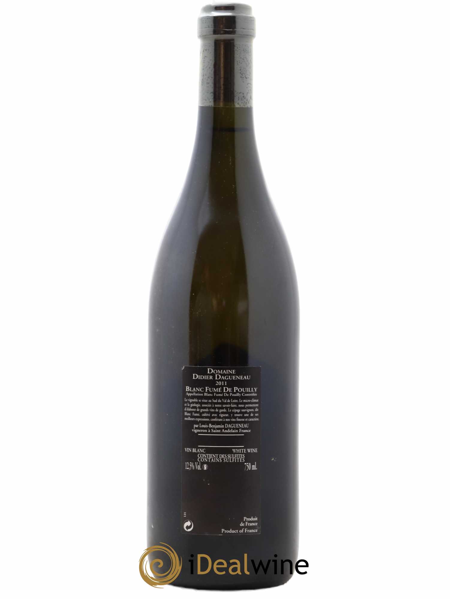 Vin de France (anciennement Pouilly-Fumé) Silex Dagueneau (Domaine Didier - Louis-Benjamin) 2011 - Lot de 1 bouteille - 1