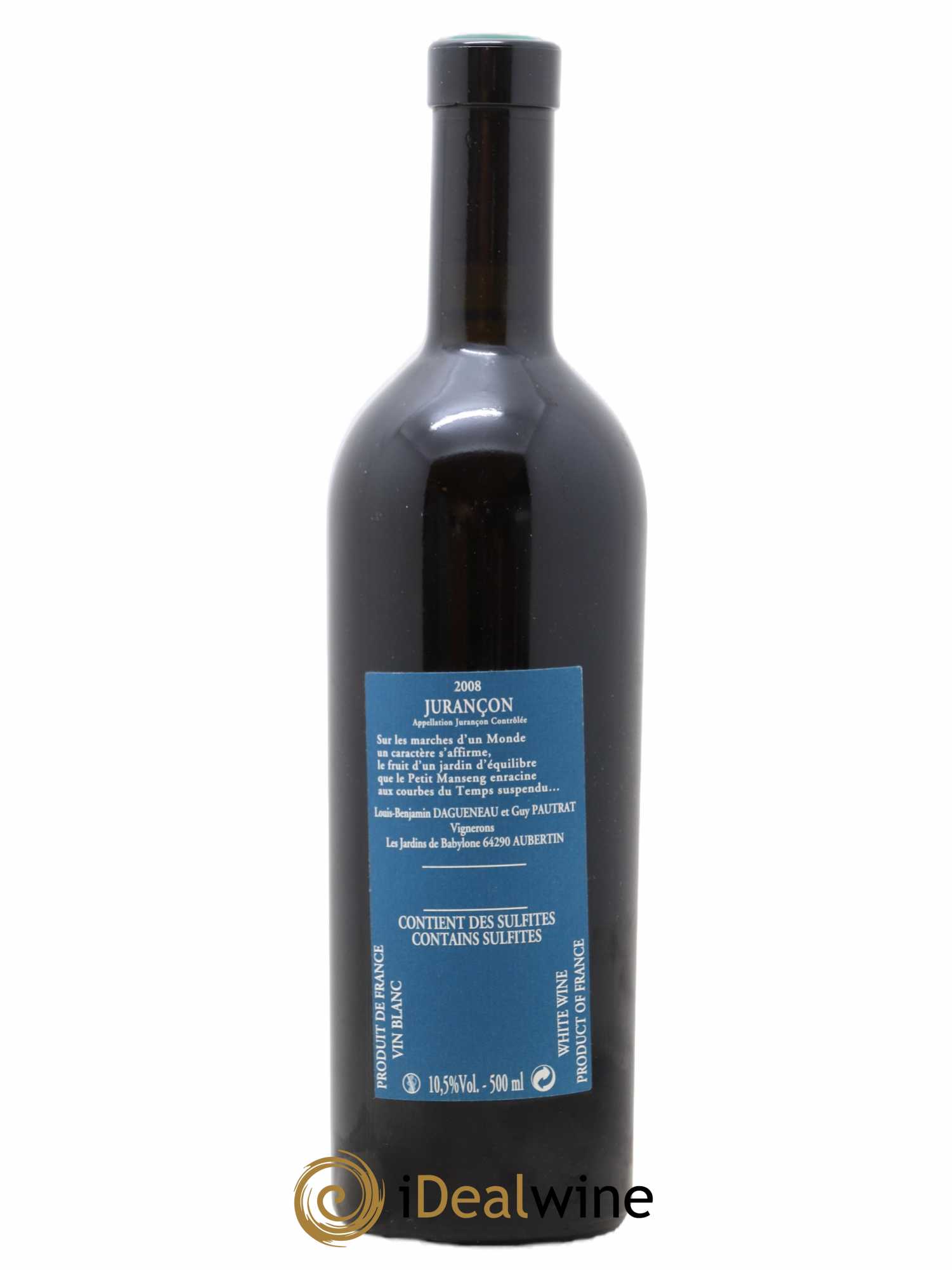 Vin de France (anciennement Jurançon) Jardins de Babylone Didier Dagueneau 50cl 2008 - Lotto di 1 bottiglia - 1