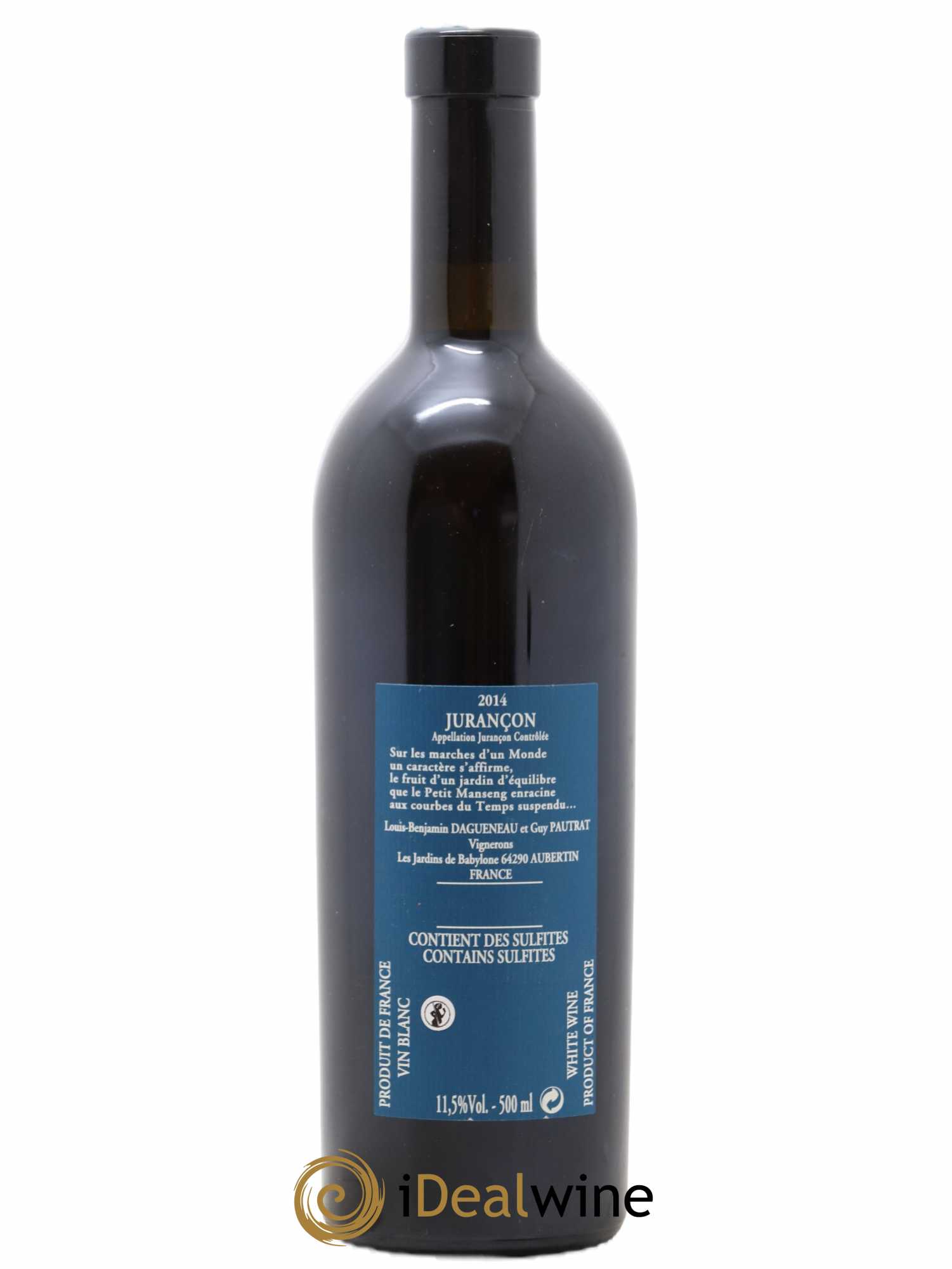 Vin de France (anciennement Jurançon) Jardins de Babylone Didier Dagueneau 50cl 2014 - Lotto di 1 bottiglia - 1