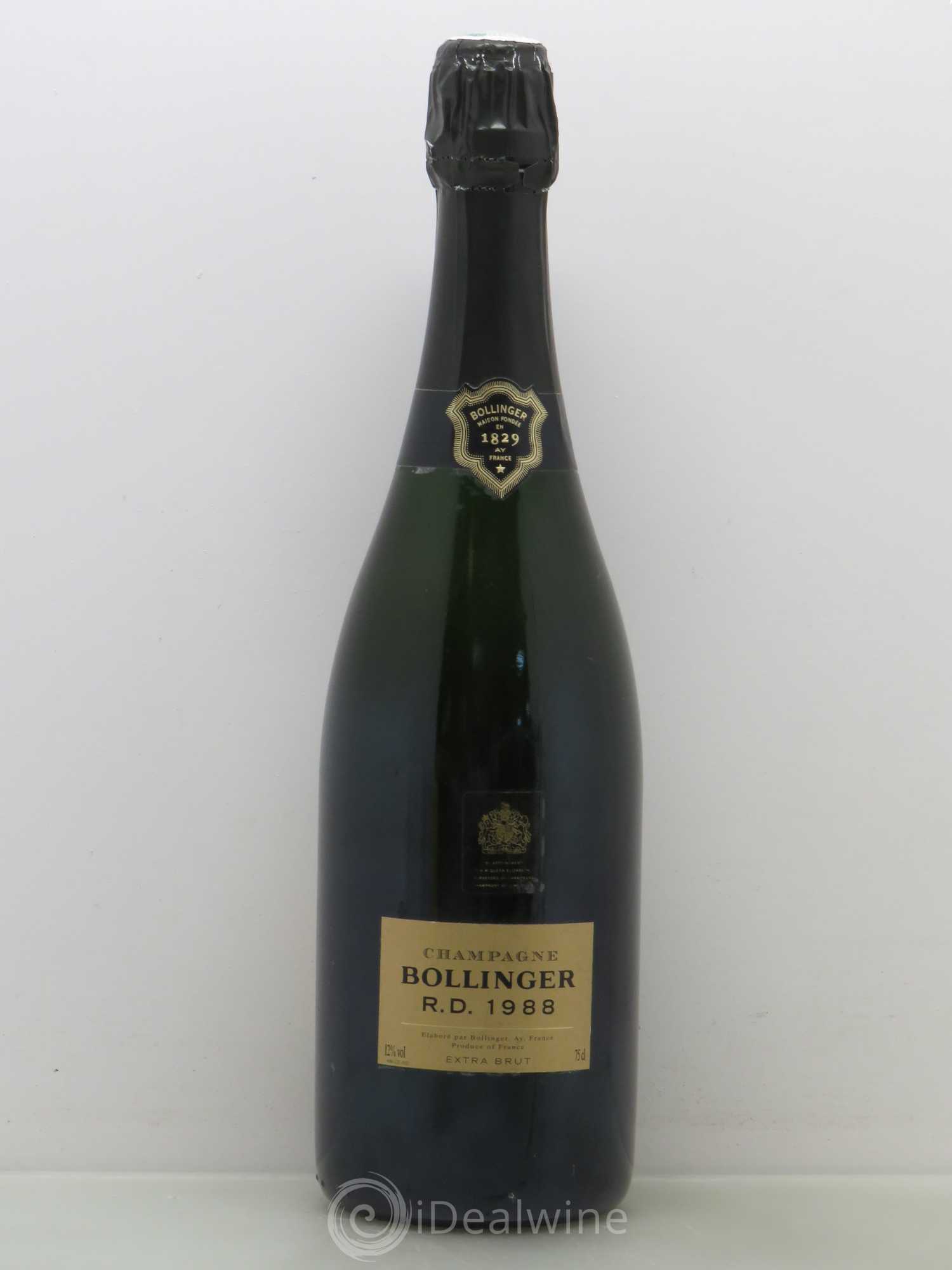 R.D. Extra-Brut Bollinger 1988 - Lot de 1 bouteille - 0