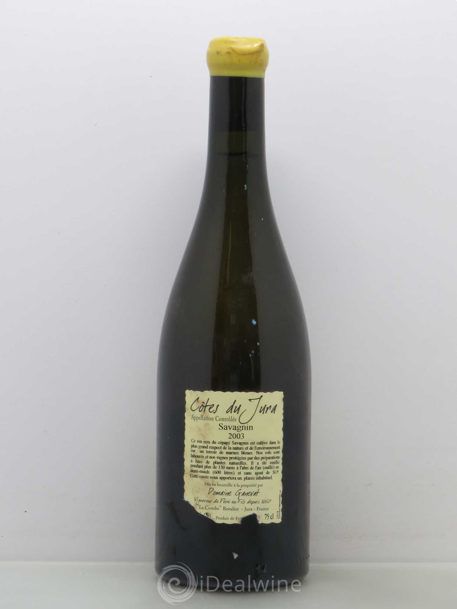 Côtes du Jura Les Vignes de mon Père Jean-François Ganevat (Domaine) 2003 - Lot de 1 bouteille - 1