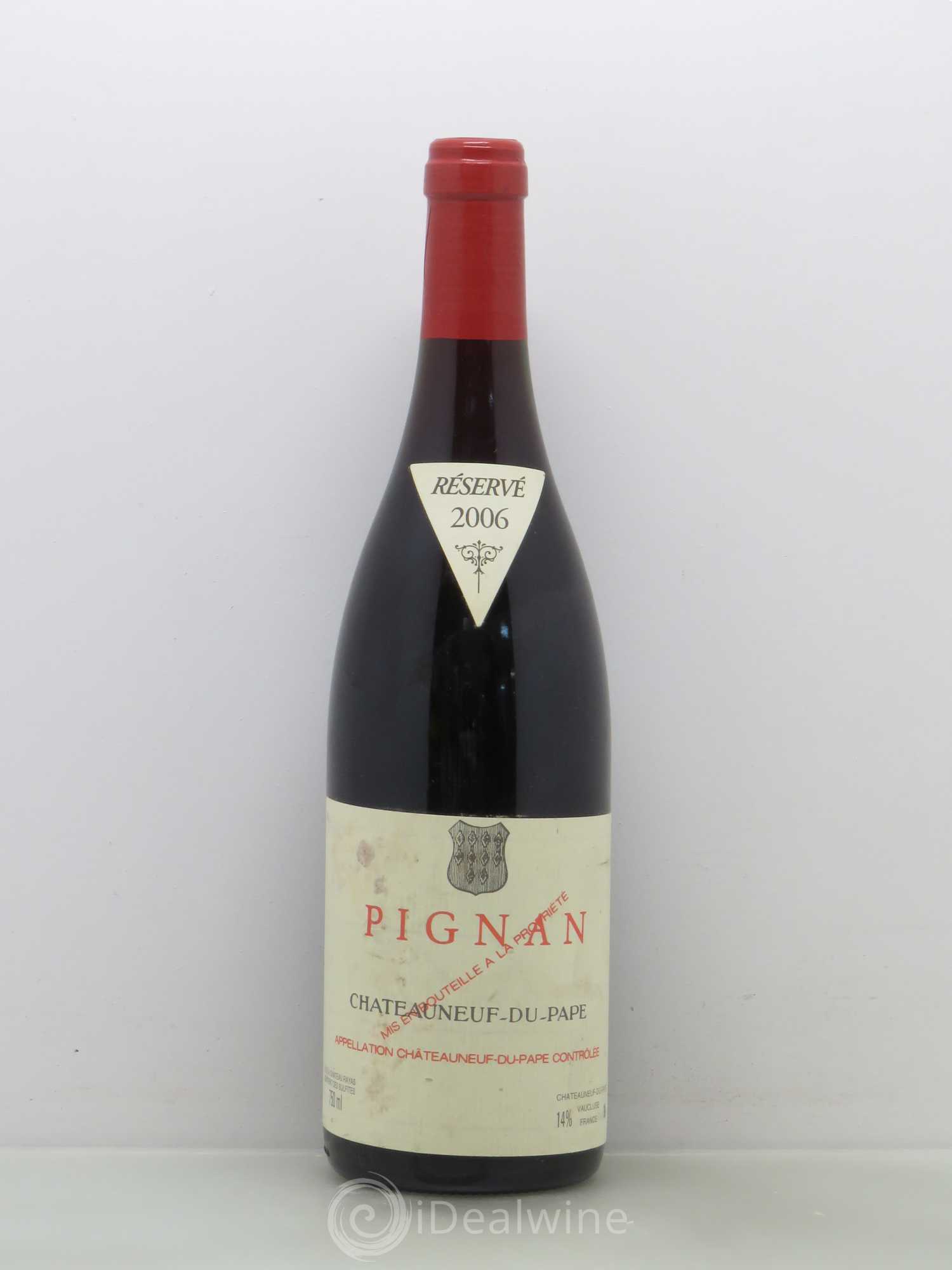 Châteauneuf-du-Pape Pignan Emmanuel Reynaud 2006 - Lot de 1 bouteille - 0