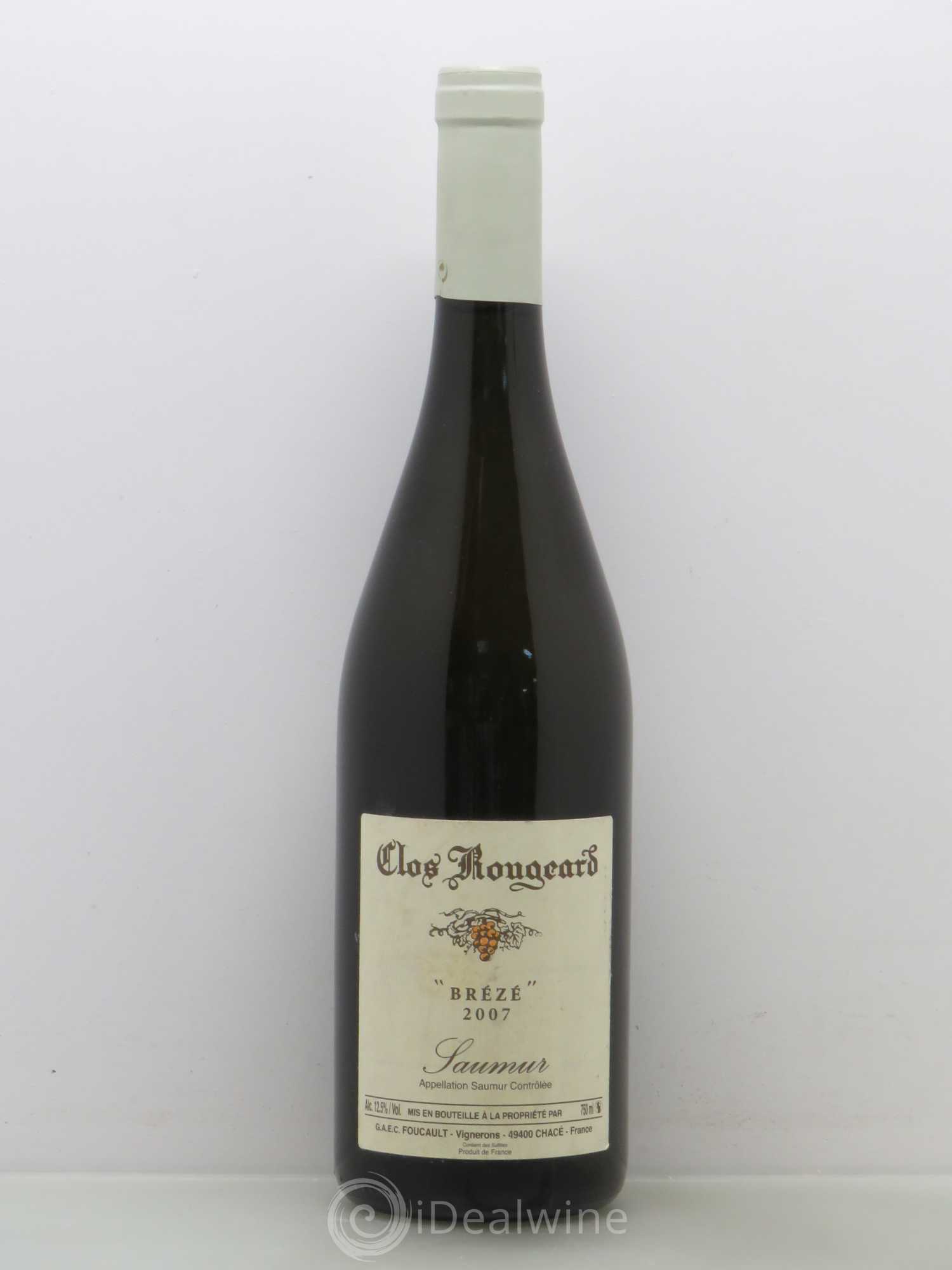 Saumur Brézé Clos Rougeard 2007 - Lot de 1 bouteille - 0