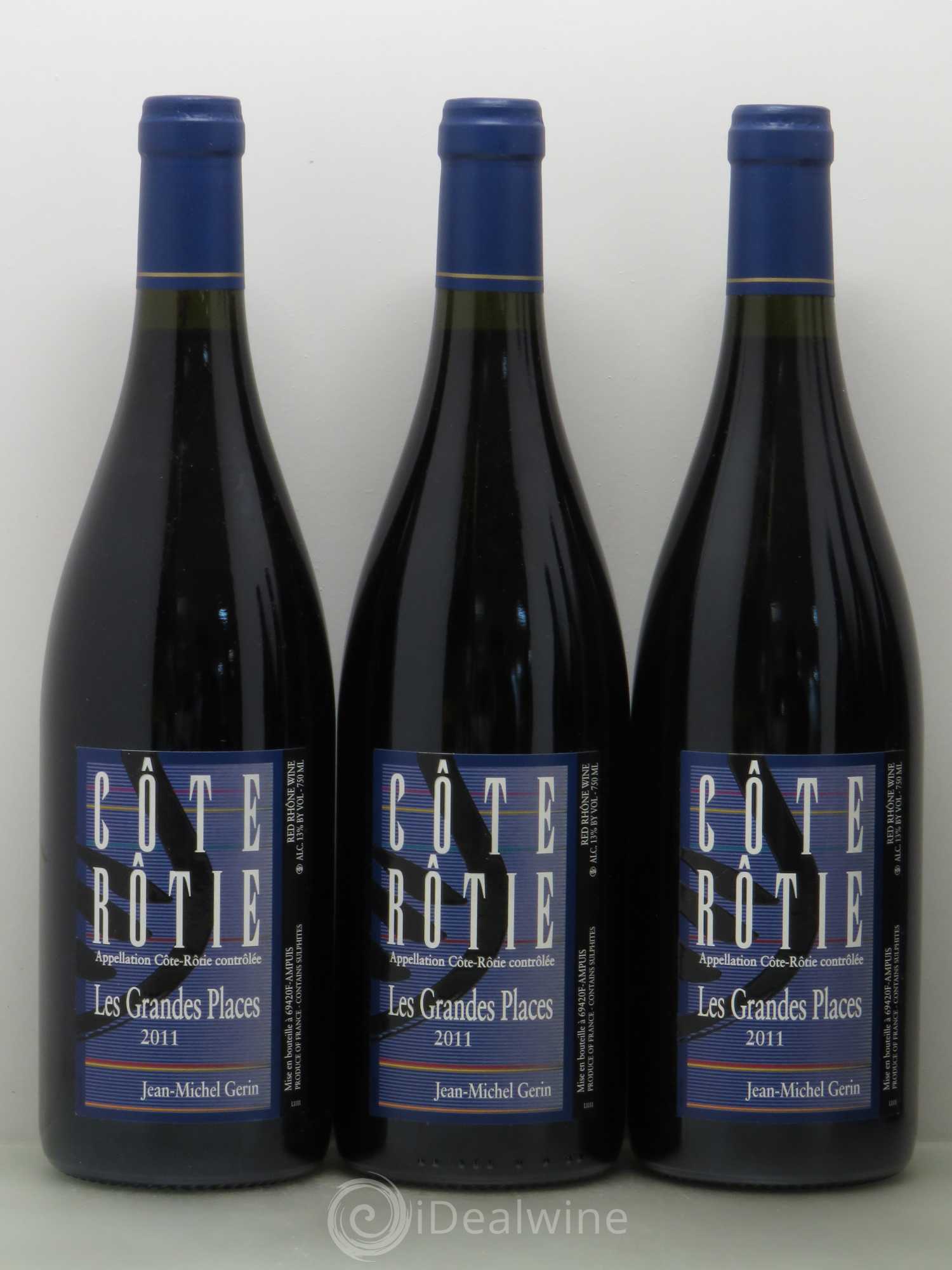 Côte-Rôtie Les Grandes Places Jean-Michel Gerin 2011 - Lotto di 6 bottiglie - 1