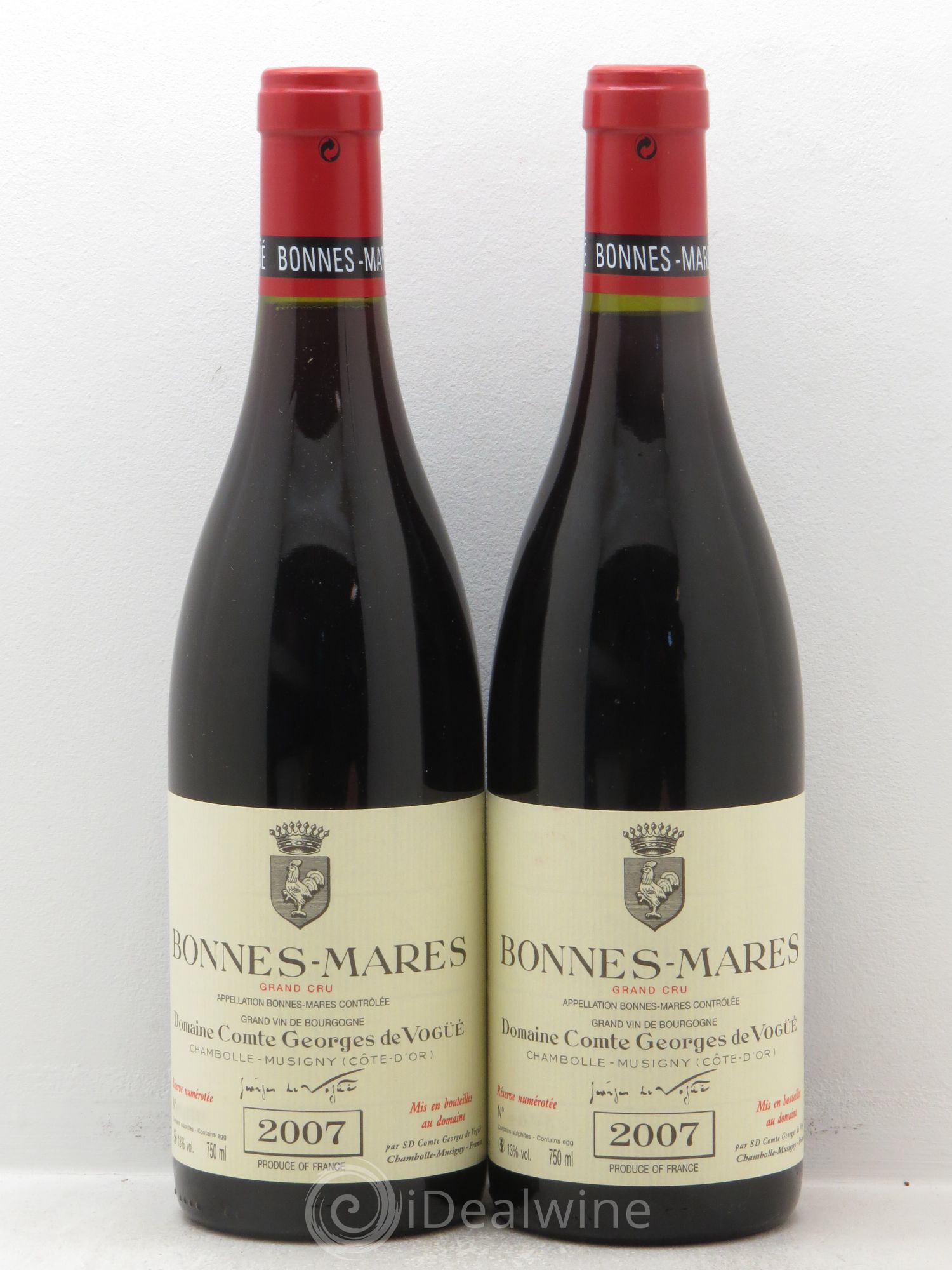 Bonnes-Mares Grand Cru Comte Georges de Vogüé 2007 - Lot de 2 bouteilles - 0