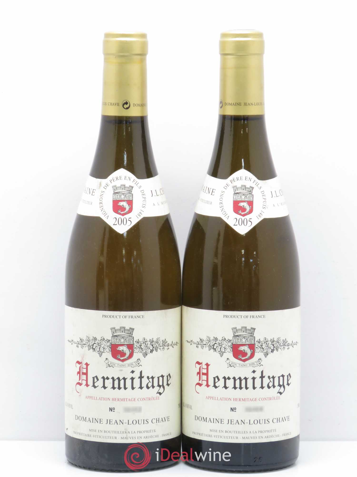 Hermitage Jean-Louis Chave 2005 - Lot de 2 bouteilles - 0