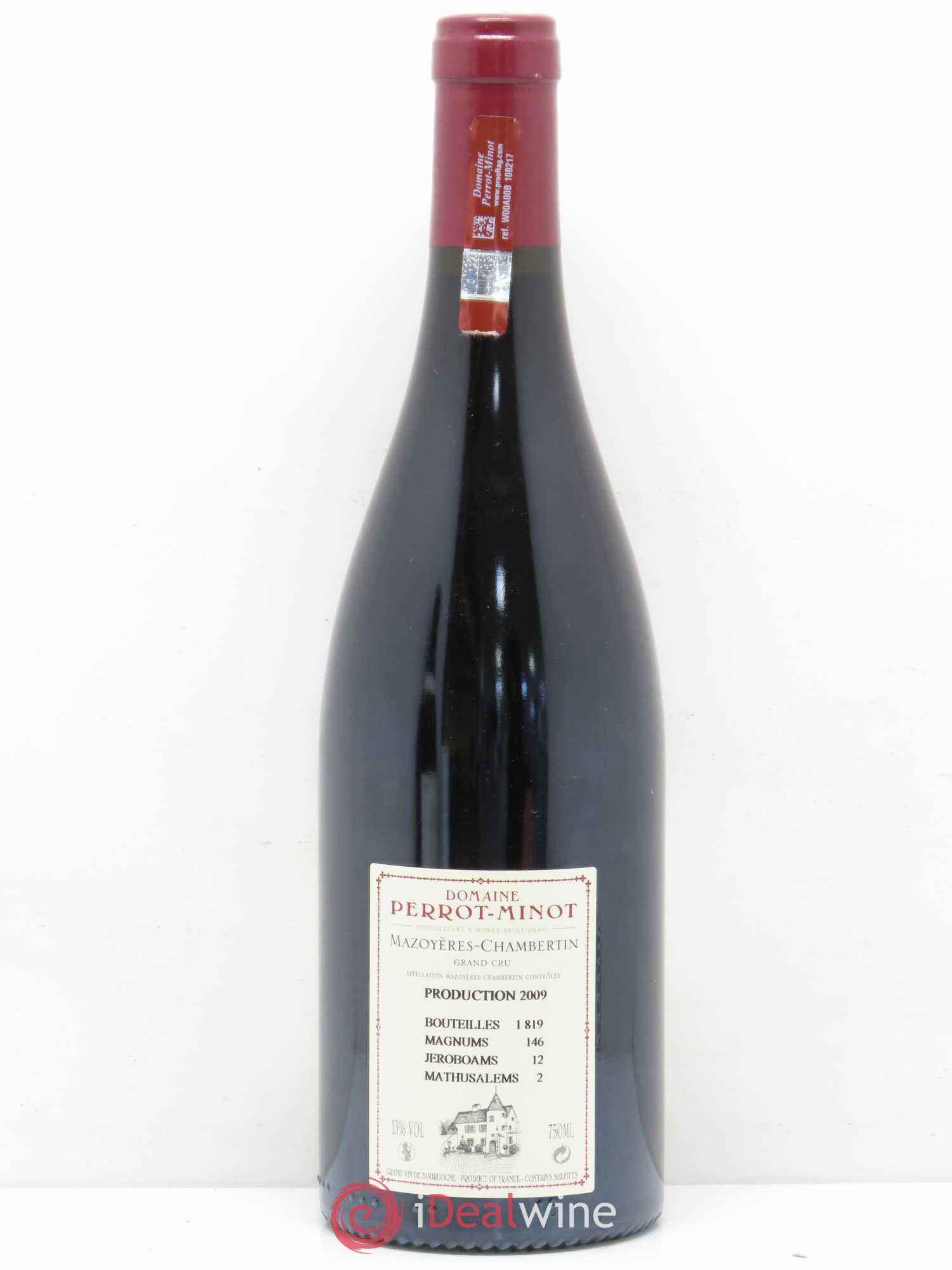 Mazoyères-Chambertin Grand Cru Vieilles Vignes Perrot-Minot Vieilles vignes 2009 - Lot de 1 bouteille - 1