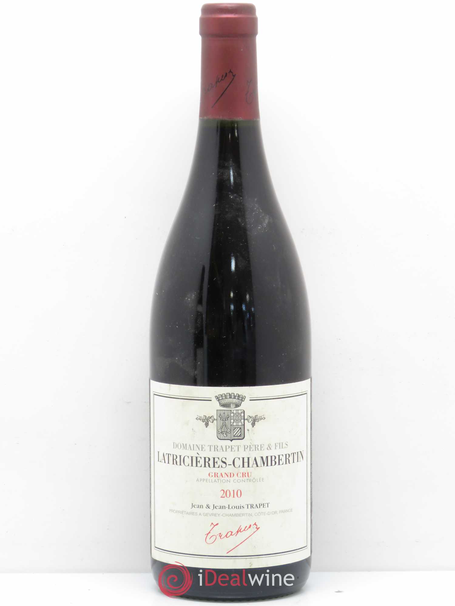Latricières-Chambertin Grand Cru Domaine Trapet 2010 - Lot de 1 bouteille - 0