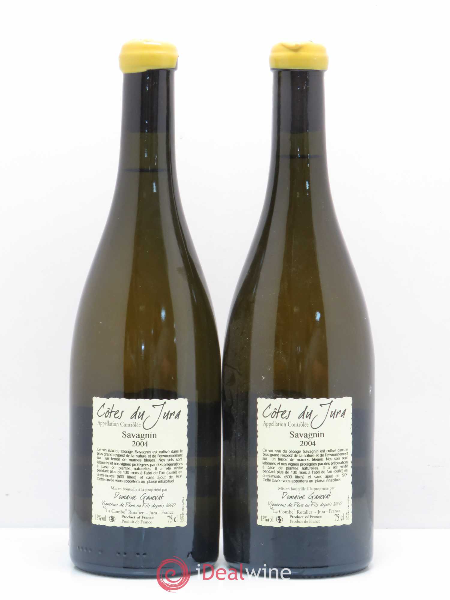 Côtes du Jura Les Vignes de mon Père Jean-François Ganevat (Domaine) 2004 - Lot de 2 bouteilles - 1