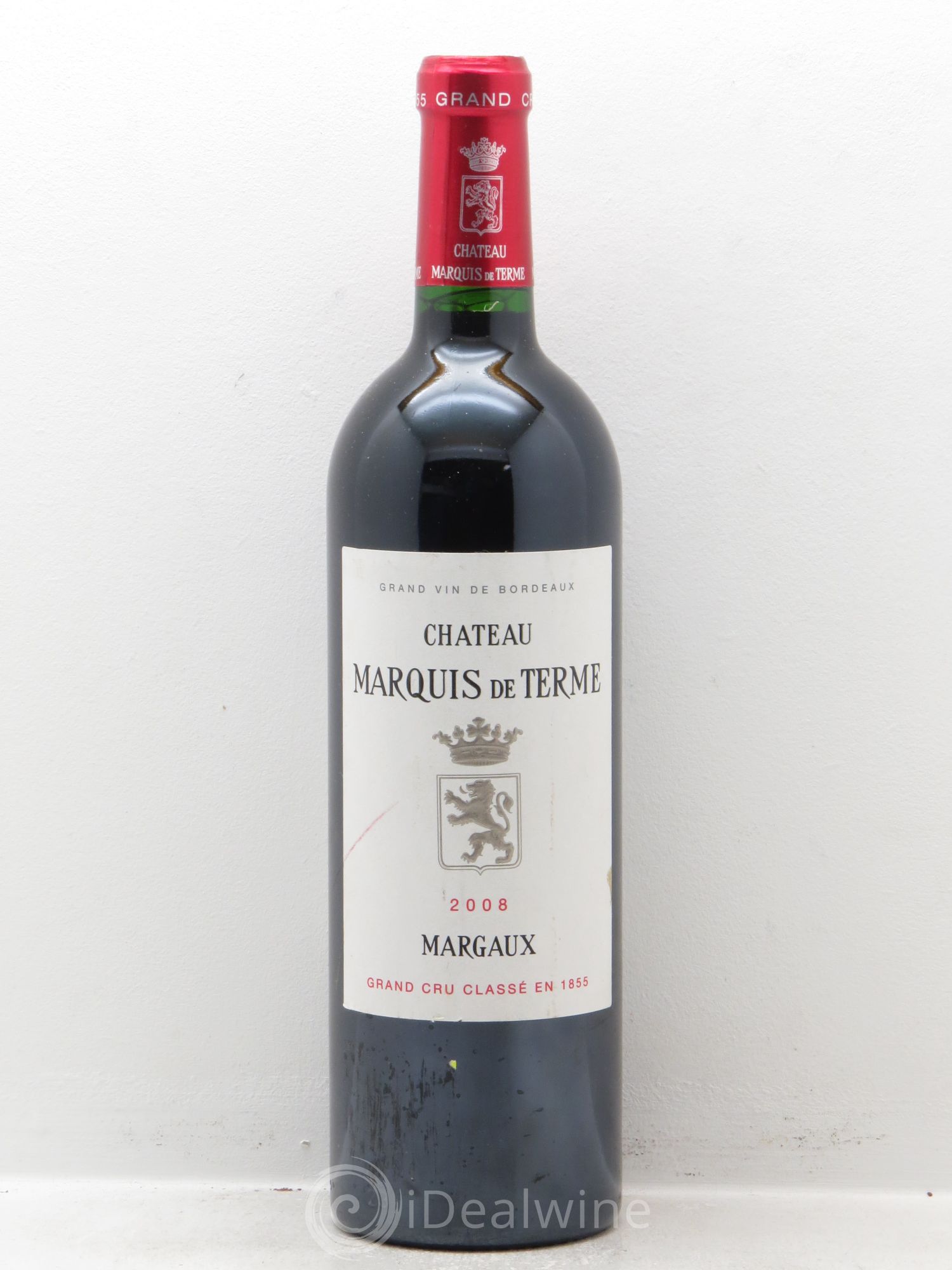 Château Marquis de Terme 4ème Grand Cru Classé 2008 - Lot de 1 bouteille - 0