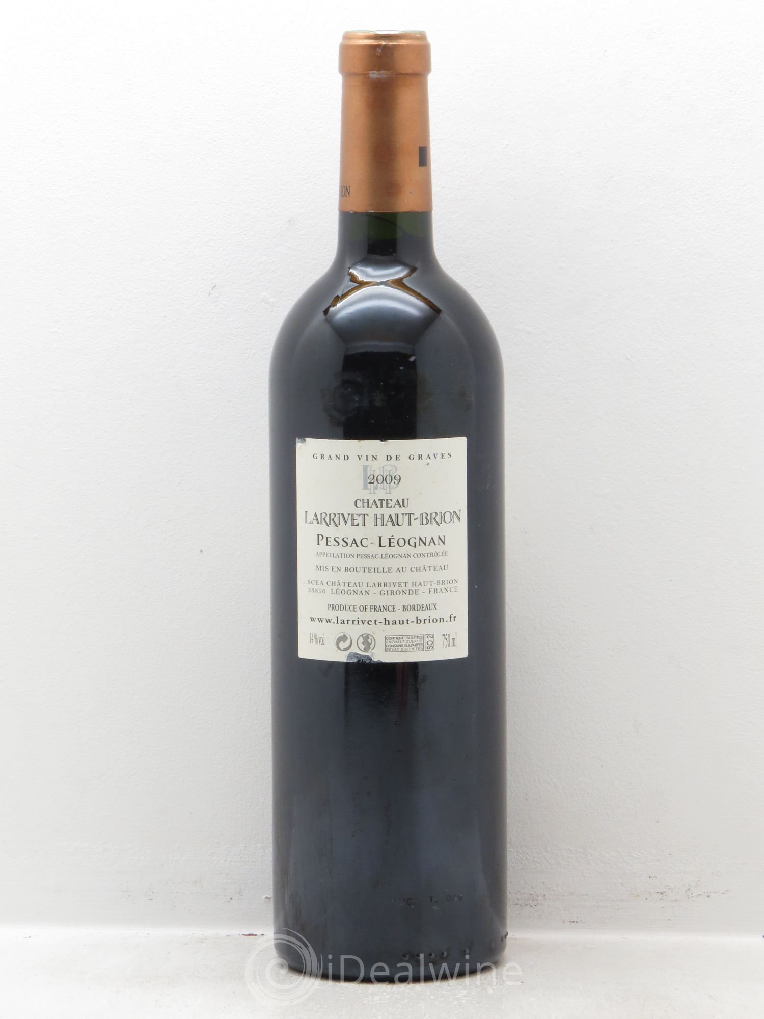 Château Larrivet Haut-Brion 2009 - Lot de 1 bouteille - 1