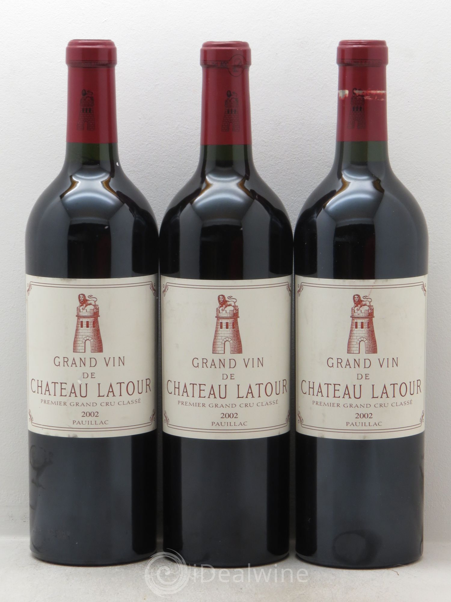 Château Latour 1er Grand Cru Classé 2002 - Lot de 3 bouteilles - 0