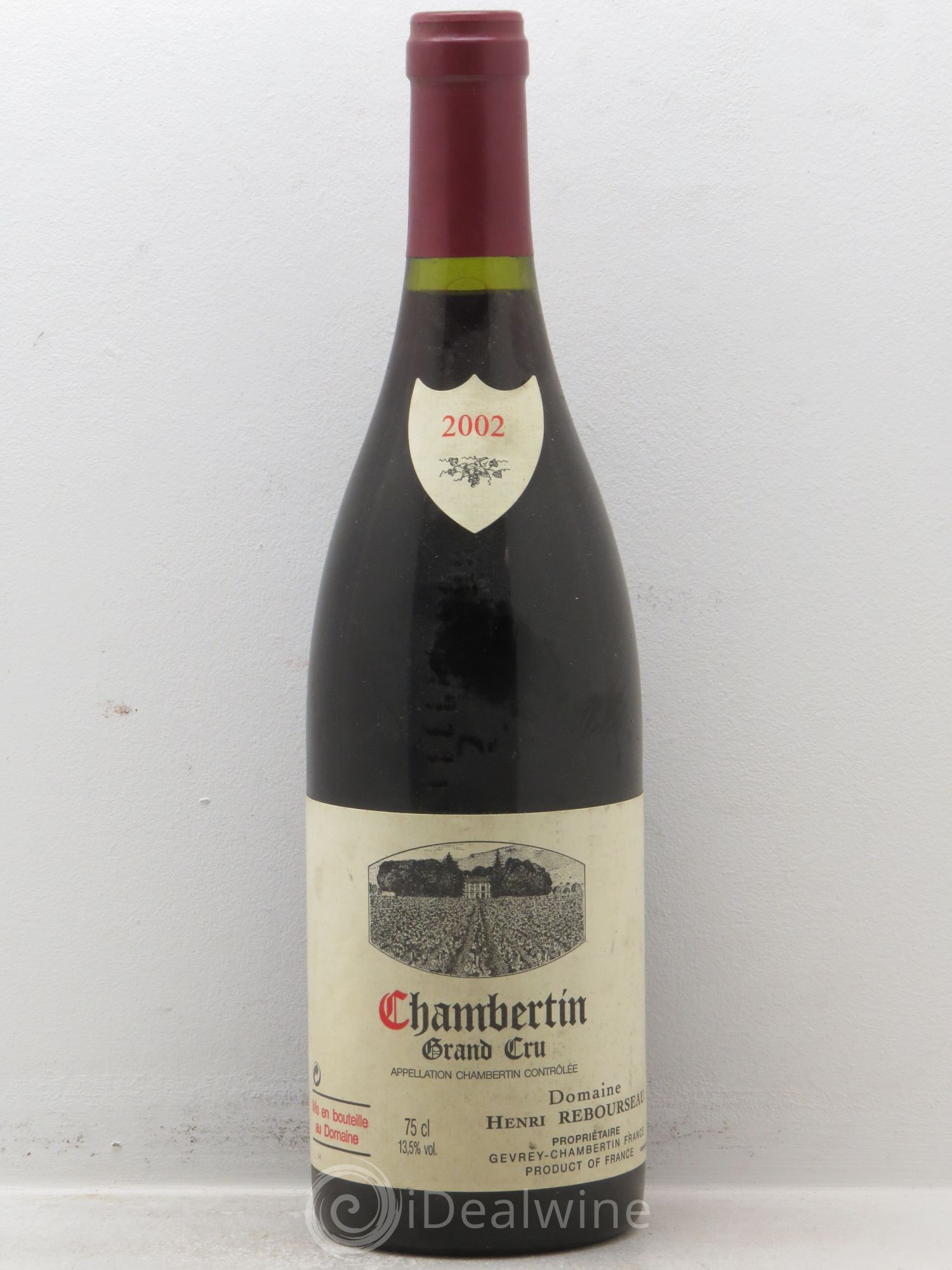 Chambertin Grand Cru Henri Rebourseau 2002 - Lot de 1 bouteille - 0