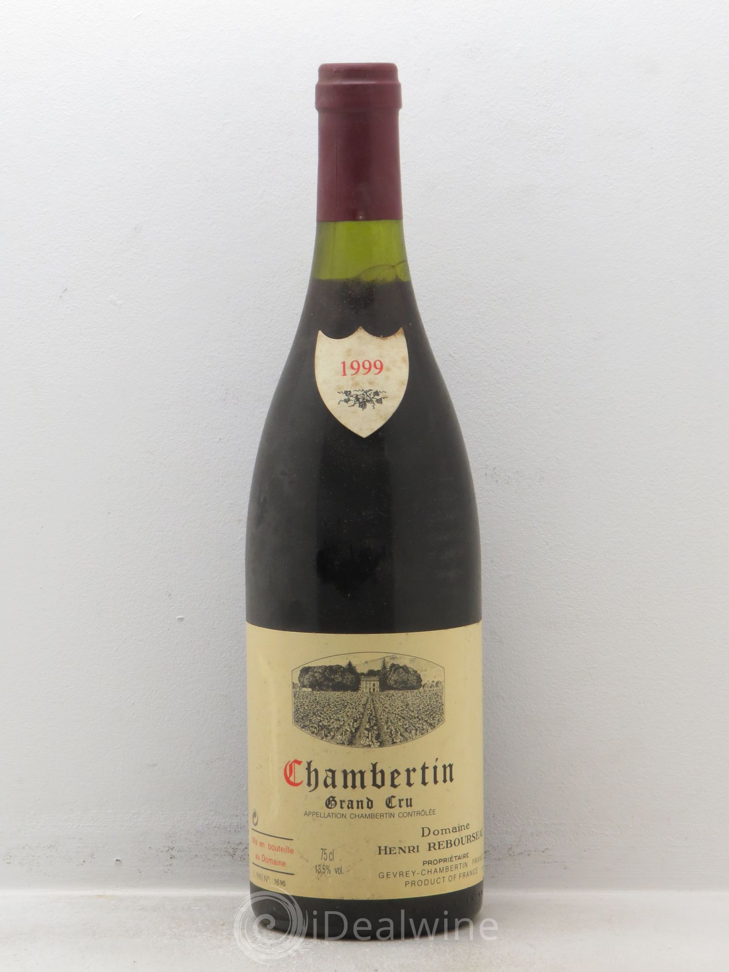 Chambertin Grand Cru Henri Rebourseau 1999 - Lot de 1 bouteille - 0