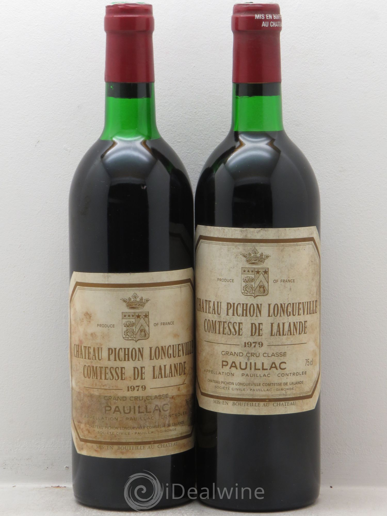 Château Pichon Longueville Comtesse de Lalande 2ème Grand Cru Classé 1979 - Lot de 2 bouteilles - 0