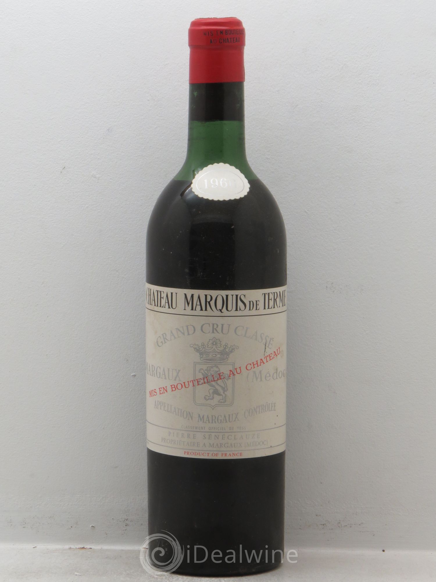 Château Marquis de Terme 4ème Grand Cru Classé 1966 - Lot de 1 bouteille - 0