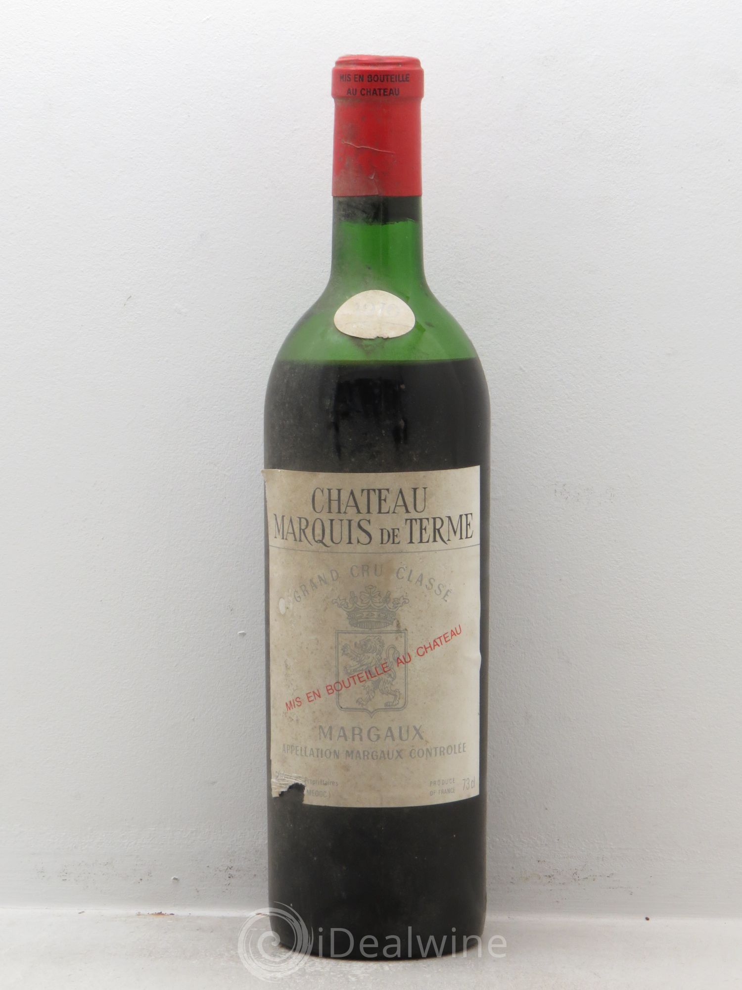 Château Marquis de Terme 4ème Grand Cru Classé 1970 - Lot de 1 bouteille - 0