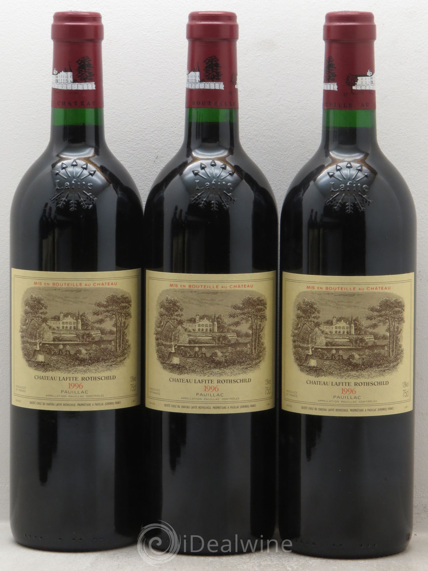 Château Lafite Rothschild 1er Grand Cru Classé 1996 - Lot de 6 bouteilles - 1