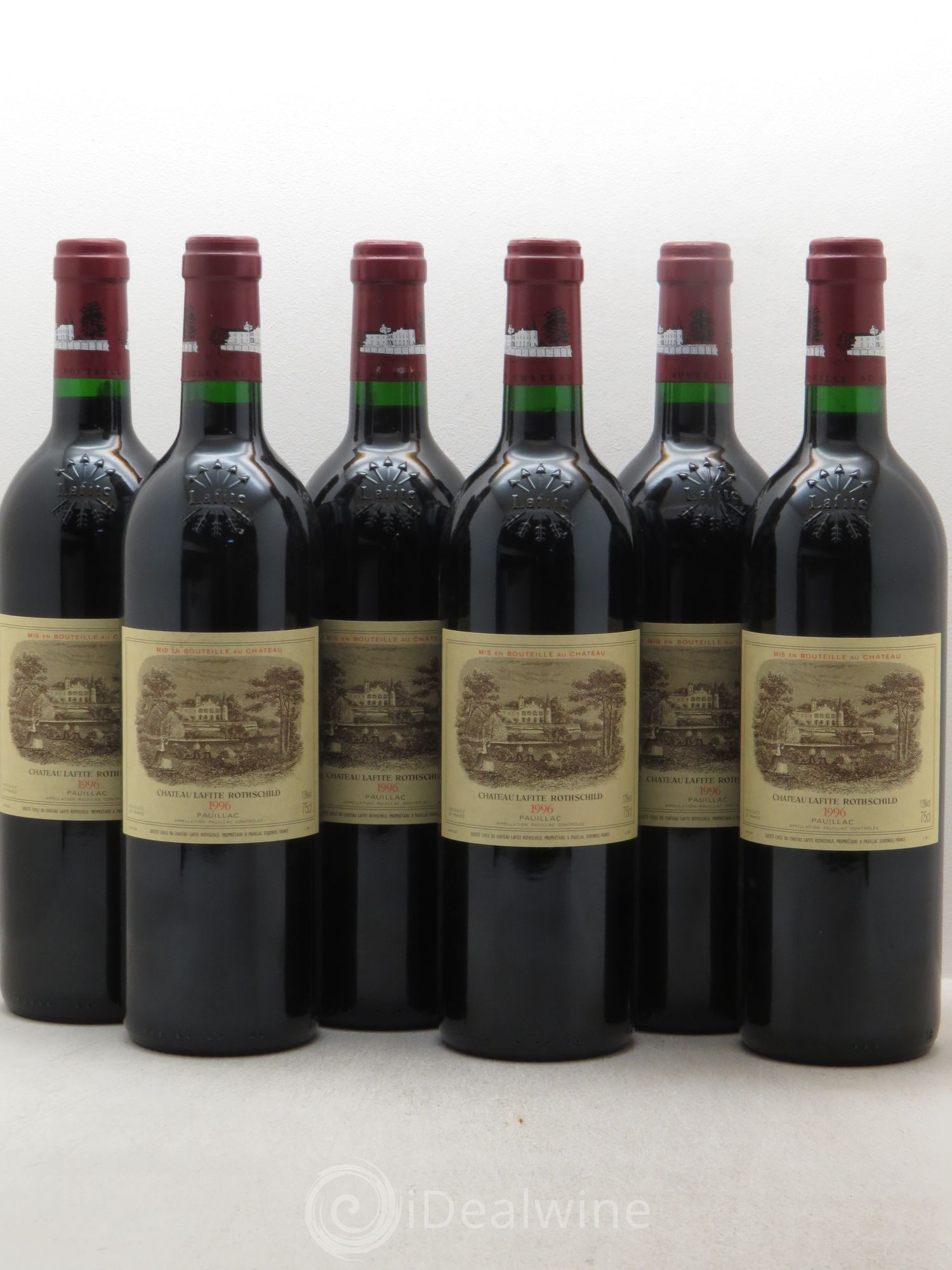 Château Lafite Rothschild 1er Grand Cru Classé 1996 - Lot de 6 bouteilles - 0